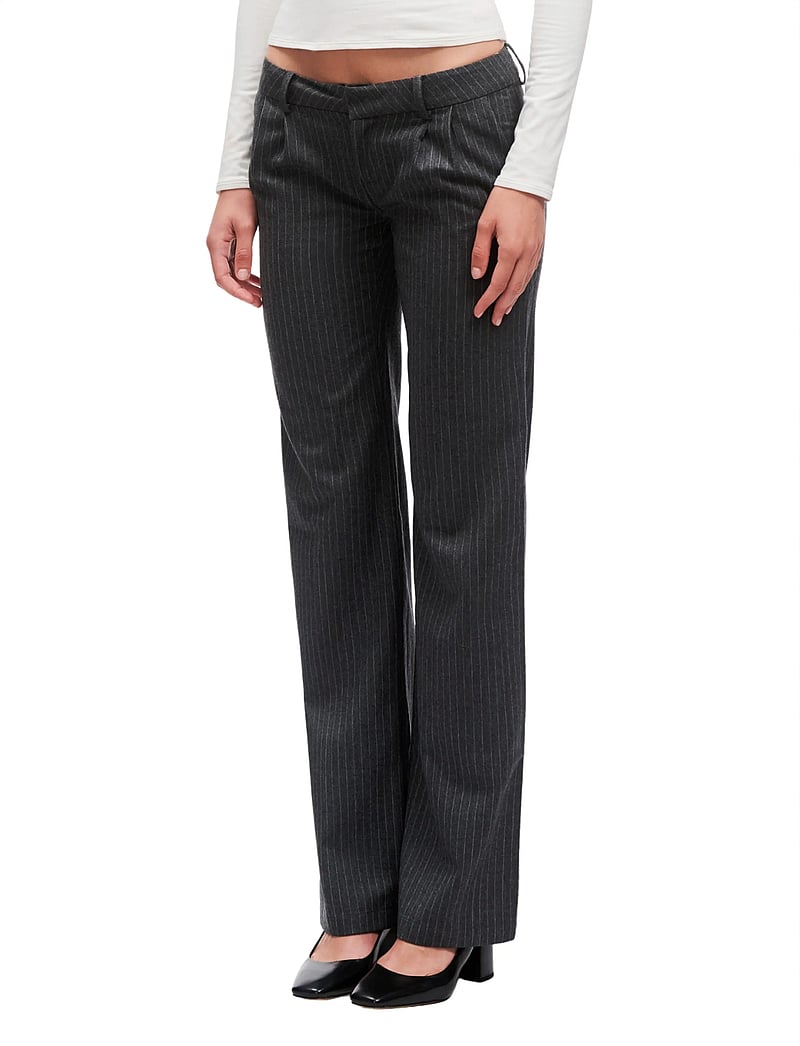 OW Collection - LANI Pants - habitbukser - grey stripe - 3