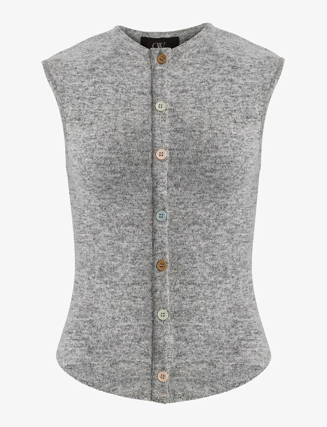 OW Collection - RUE Vest - gestrickte westen - grey - 1