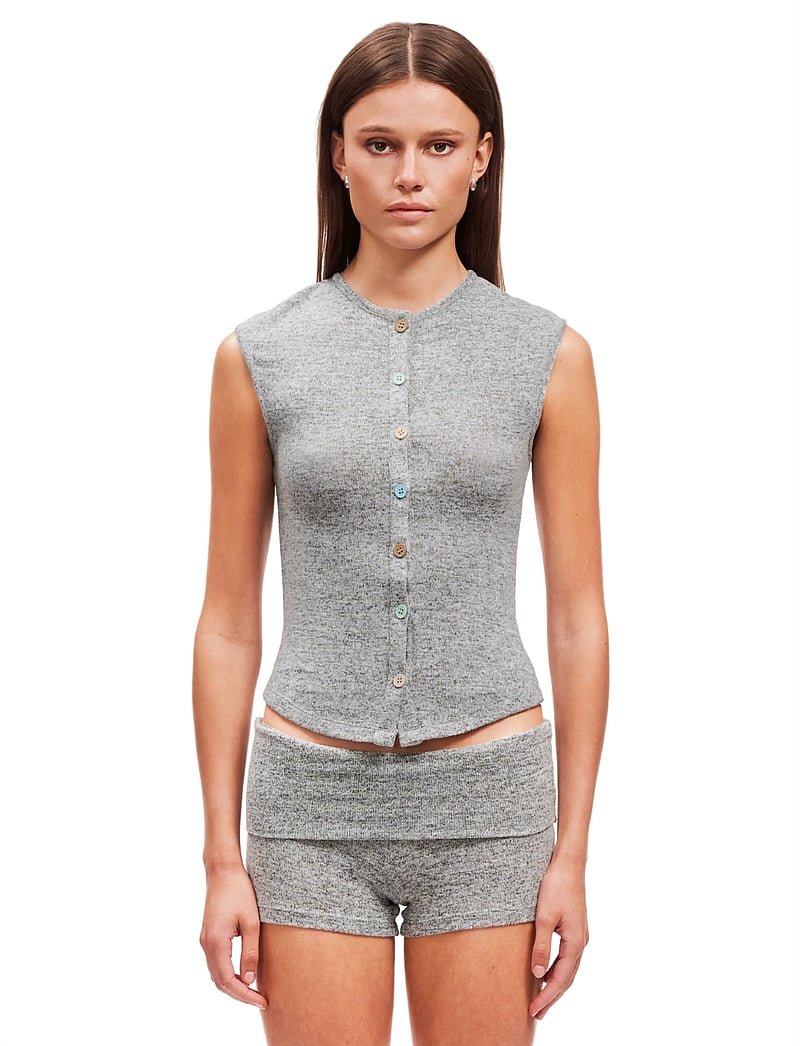 OW Collection - RUE Vest - gestrickte westen - grey - 3