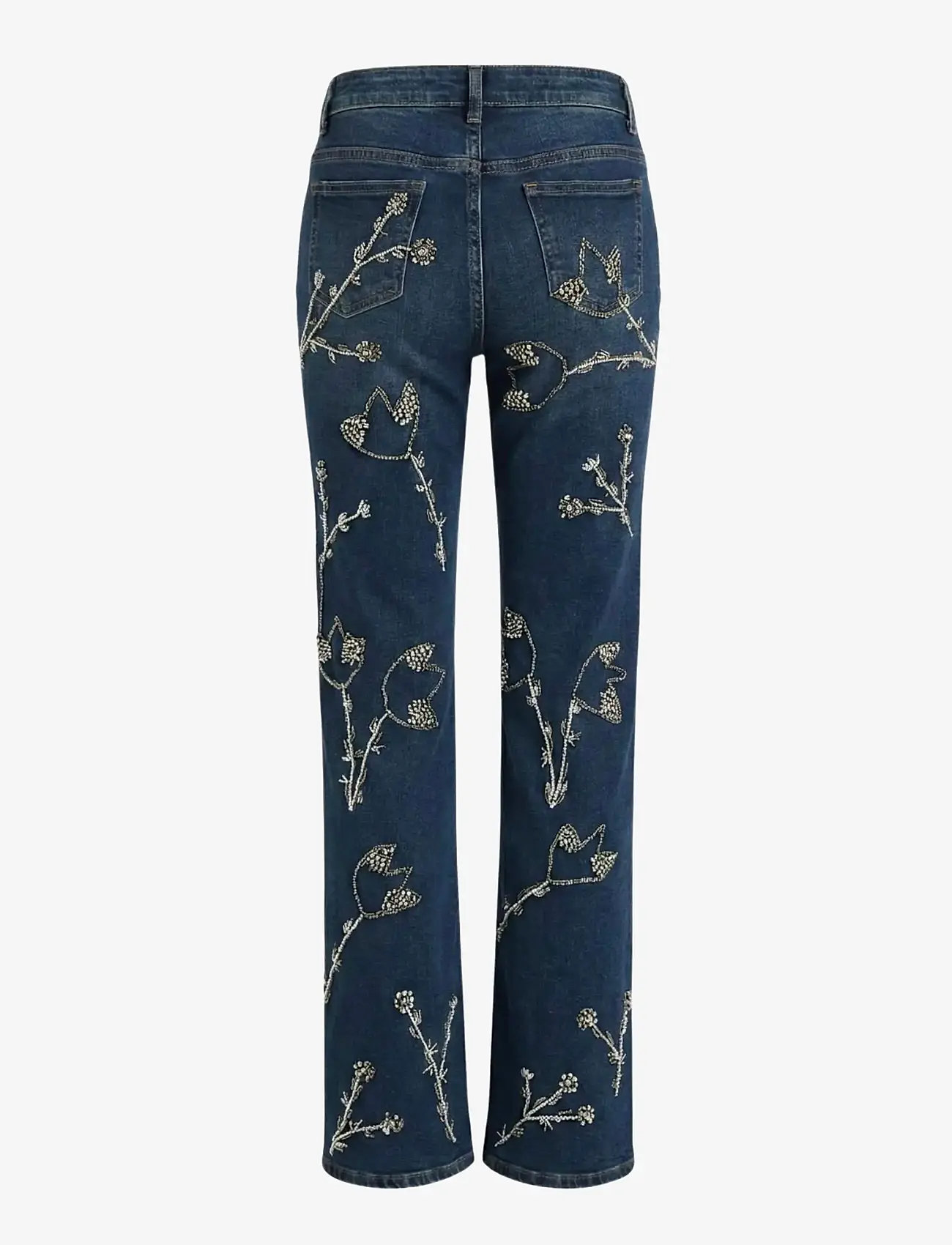 OW Collection - NOVA Embellished Denim Jeans - straight jeans - dark wash - 2