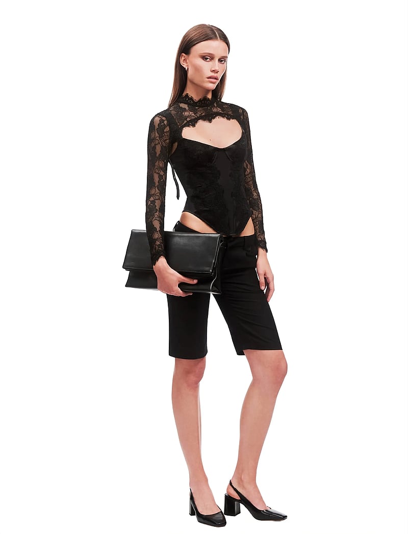 OW Collection - BRISA Corset Top (2-piece) - langærmede toppe - black - 5