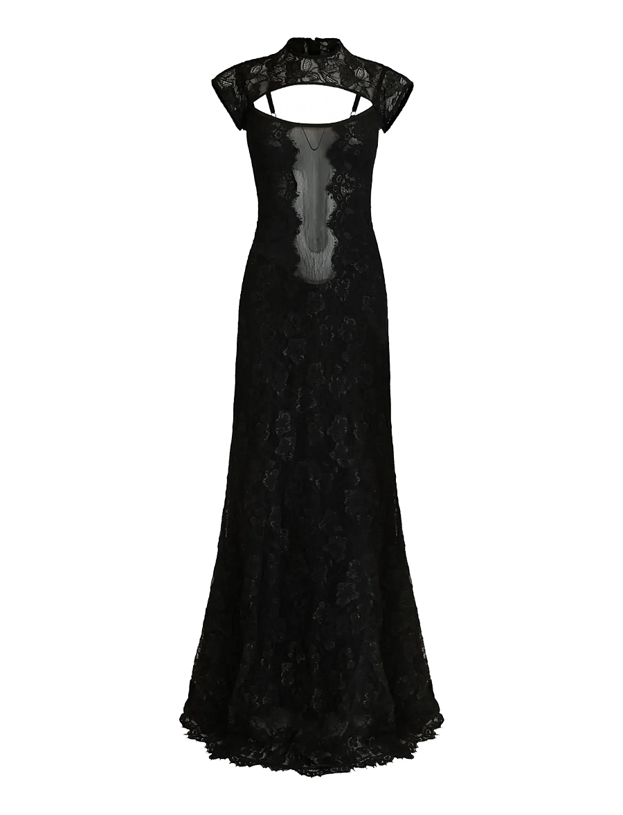 OW Collection - BRISA Maxi Dress (2-piece) - aftonklänningar - black - 1