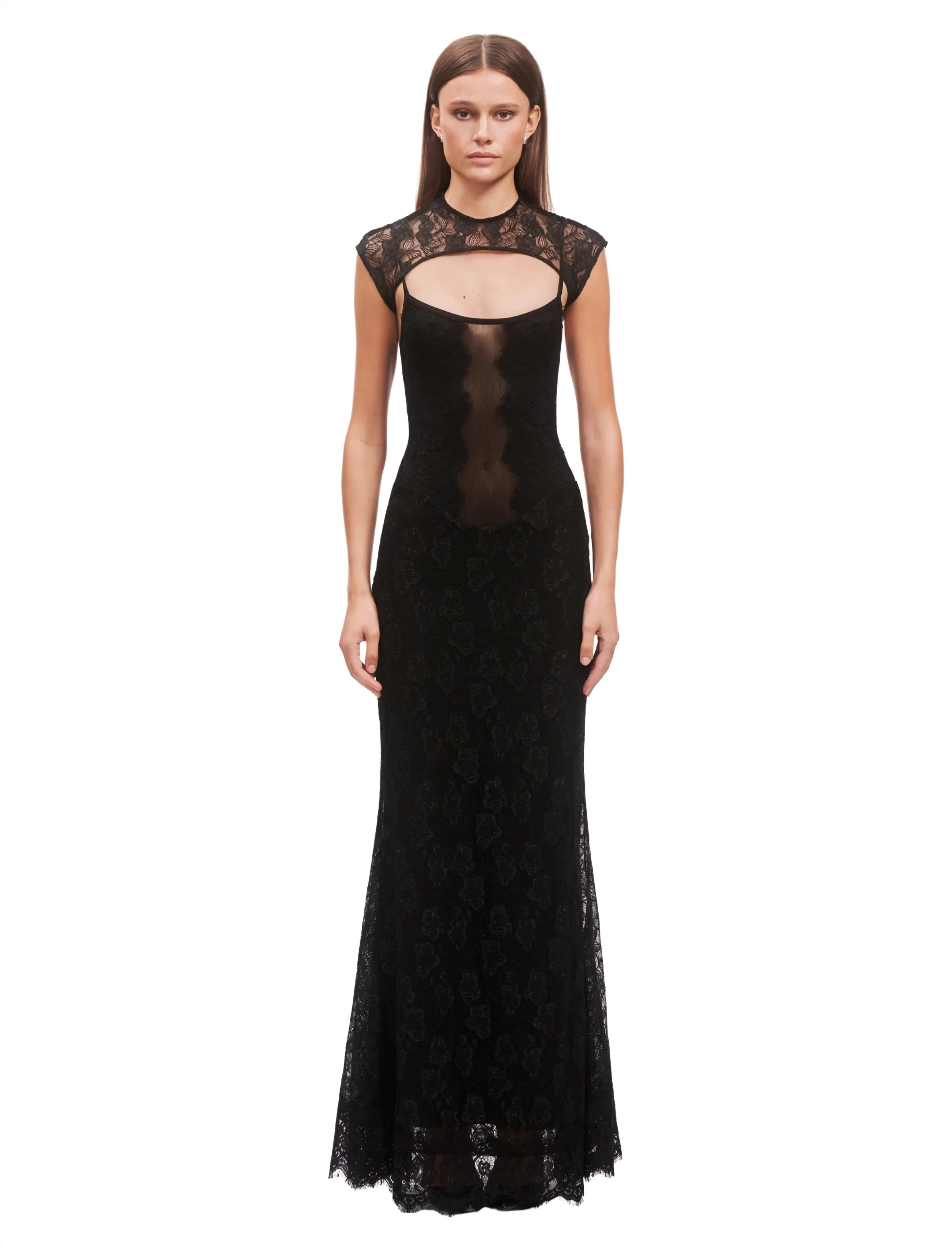 OW Collection BRISA Maxi Dress (2-piece) - Tøj - BLACK / black