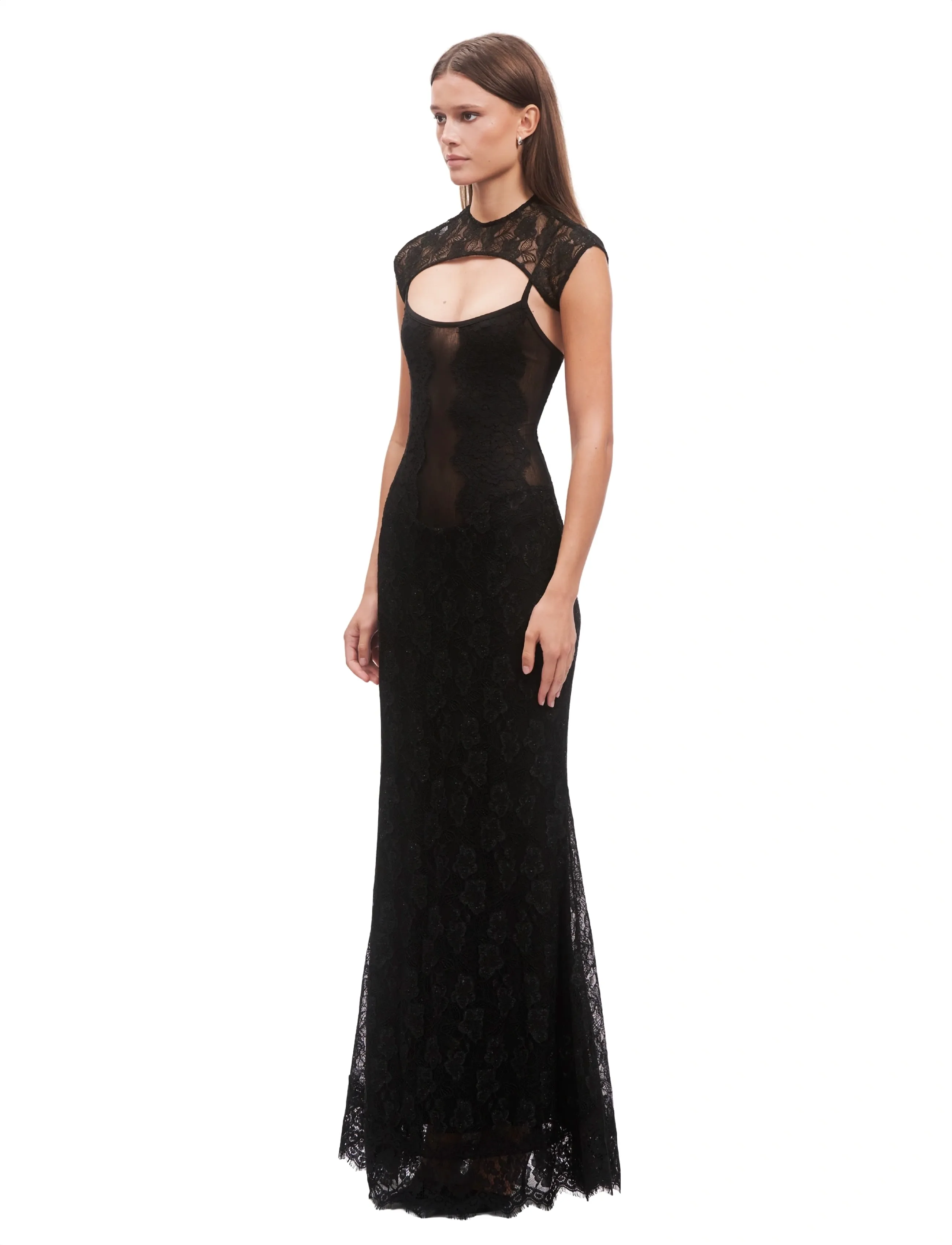 OW Collection - BRISA Maxi Dress (2-piece) - aftonklänningar - black - 3