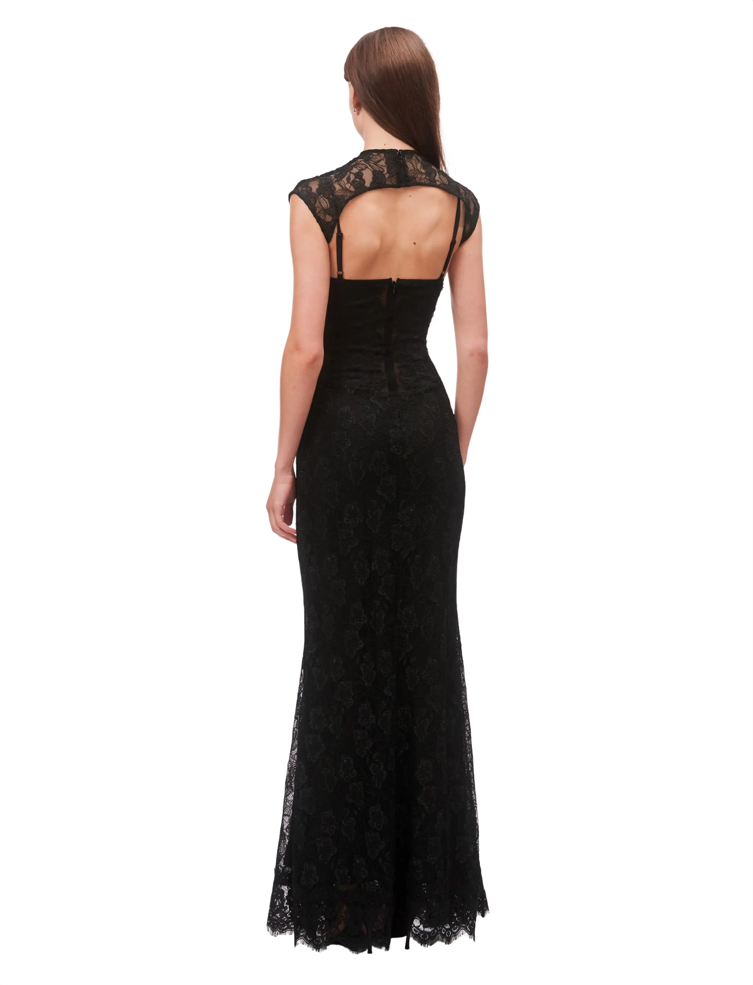 OW Collection - BRISA Maxi Dress (2-piece) - aftonklänningar - black - 4