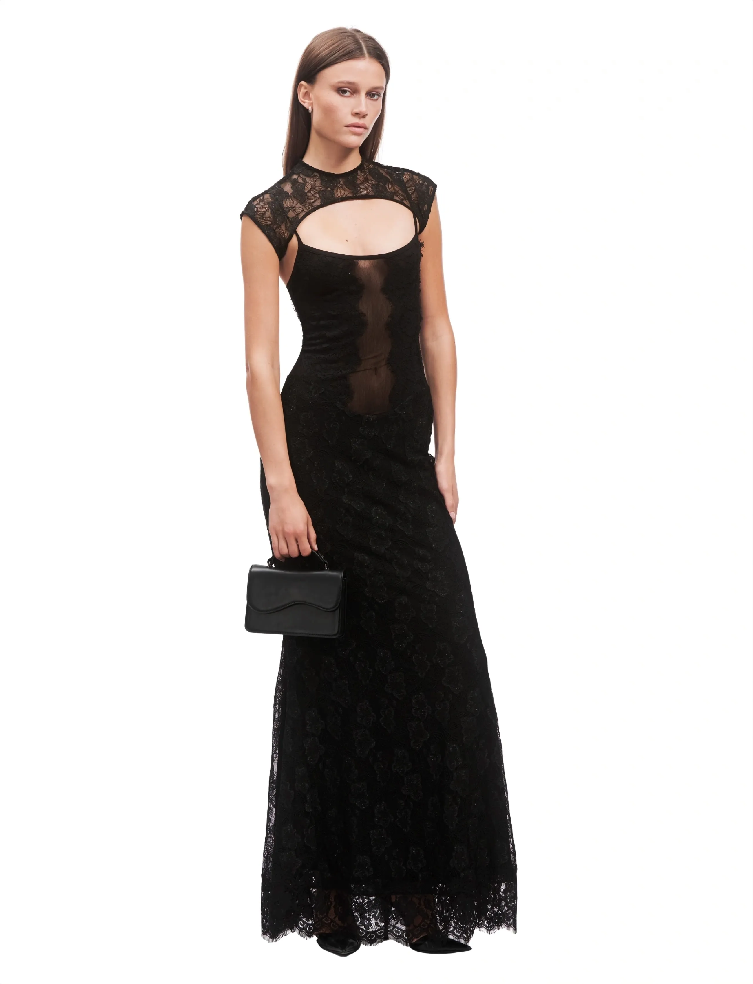 OW Collection - BRISA Maxi Dress (2-piece) - aftonklänningar - black - 5