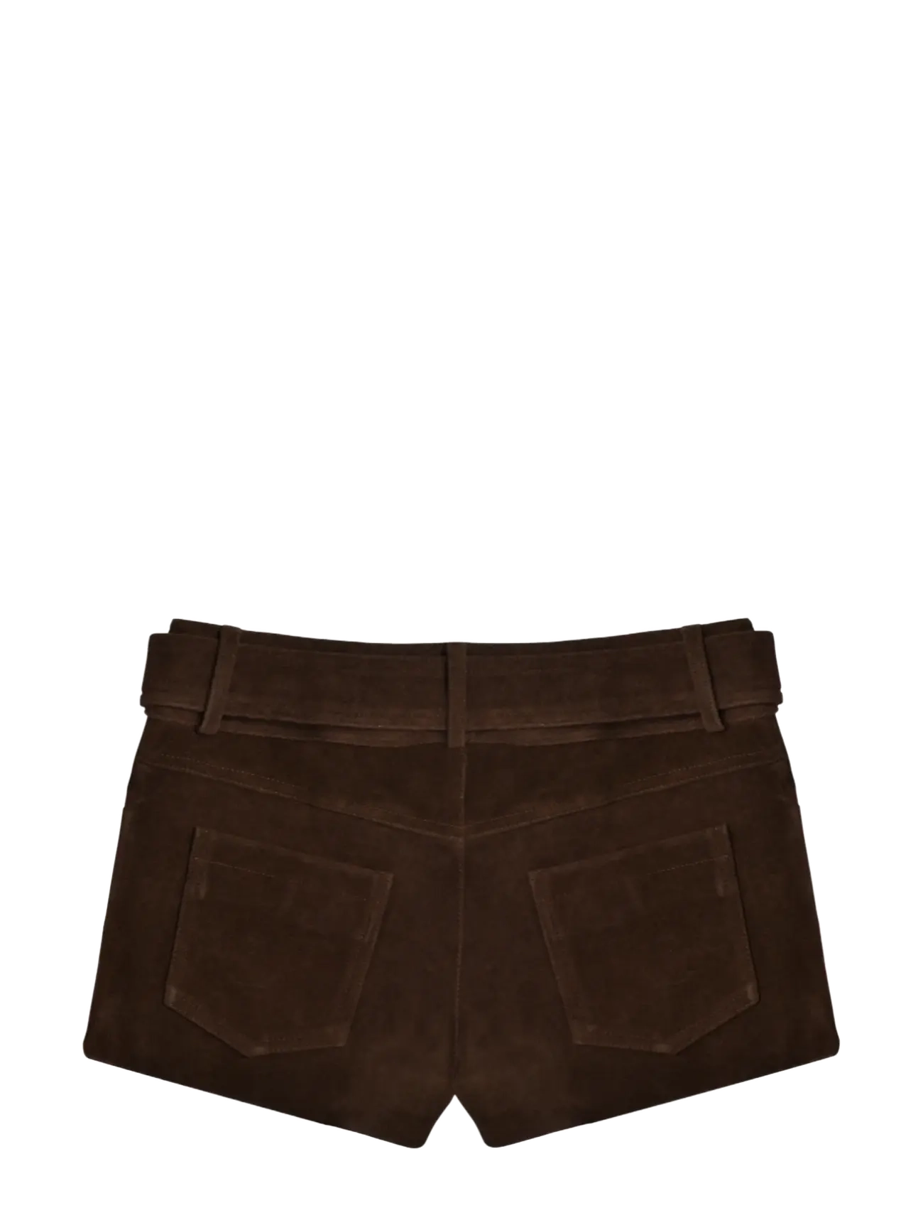 OW Collection - ZADE Mini Shorts - ledershorts - brown - 2