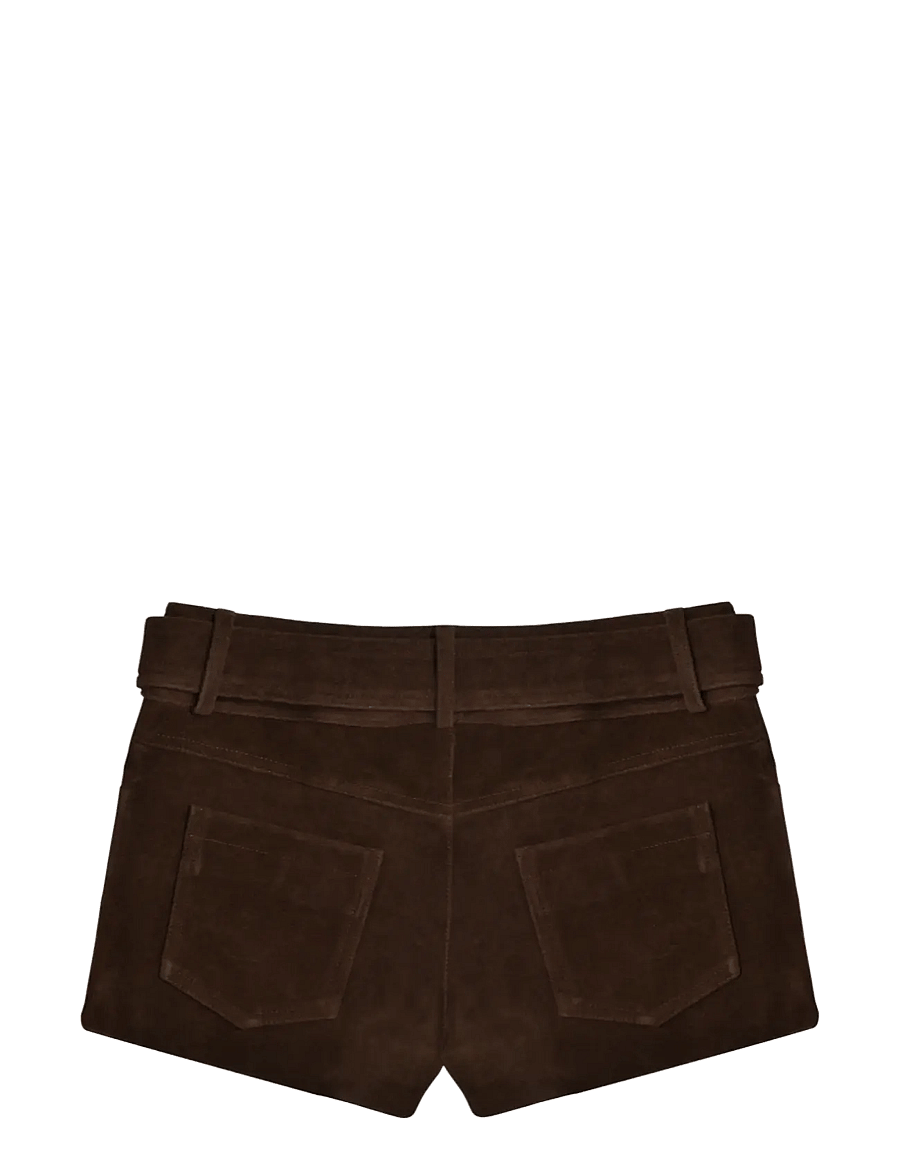 OW Collection - ZADE Mini Shorts - skinnshorts - brown - 2