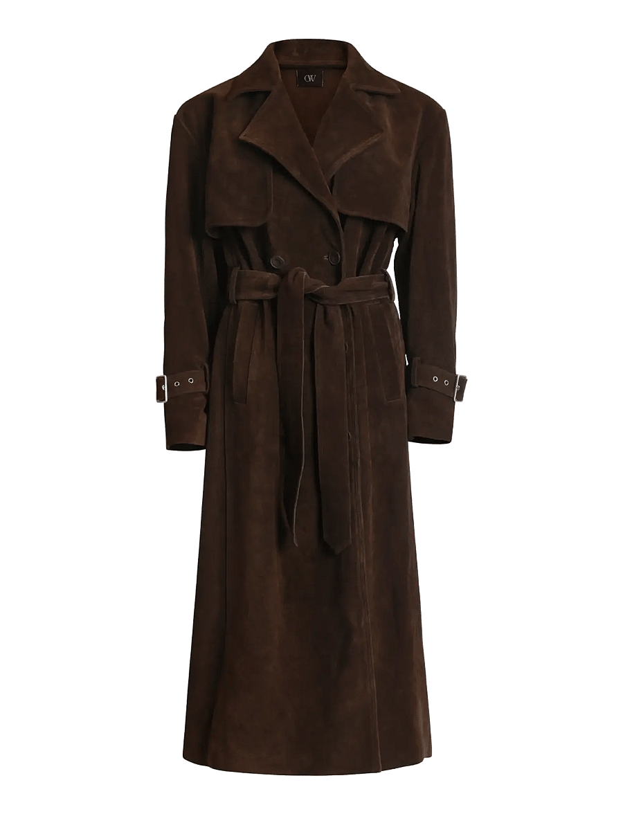 OW Collection - ZADE Trenchcoat - vihmamantlid - brown - 1