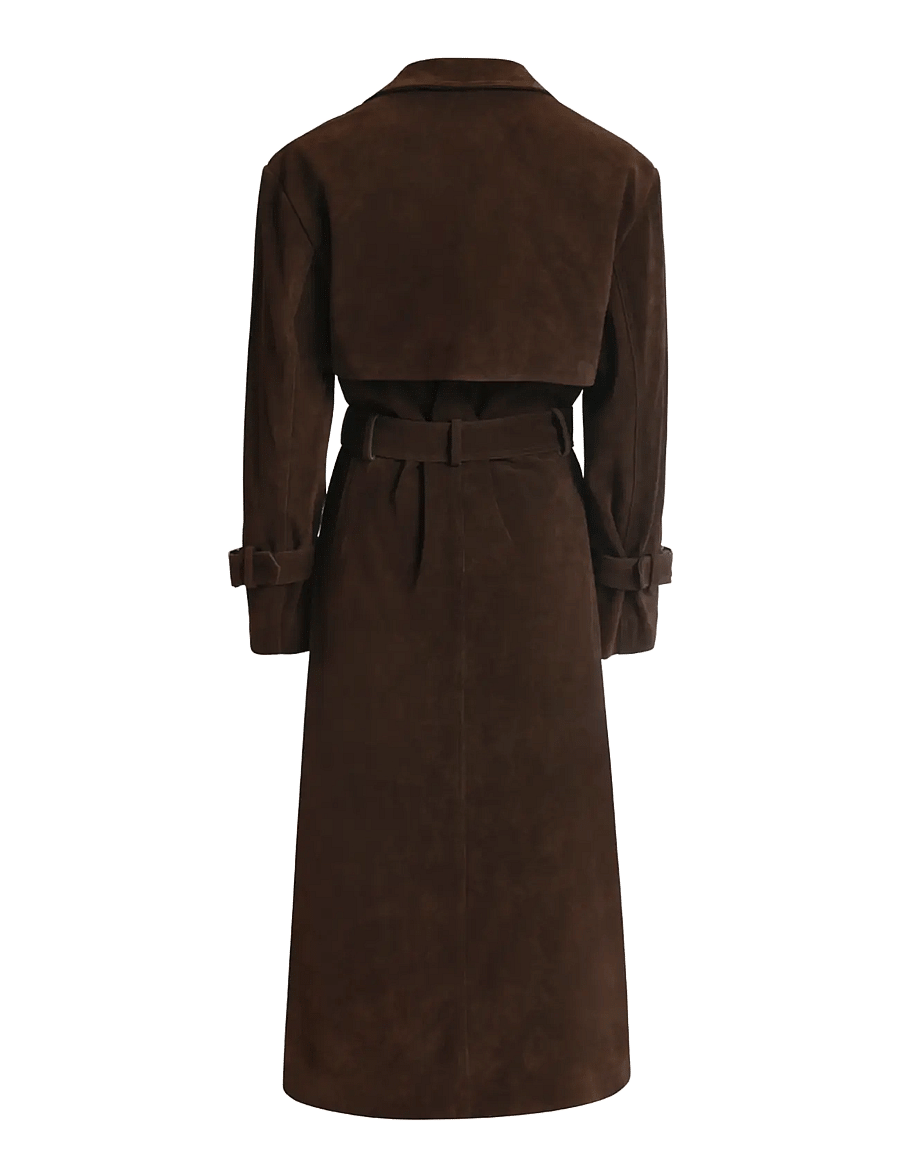 OW Collection - ZADE Trenchcoat - vihmamantlid - brown - 2
