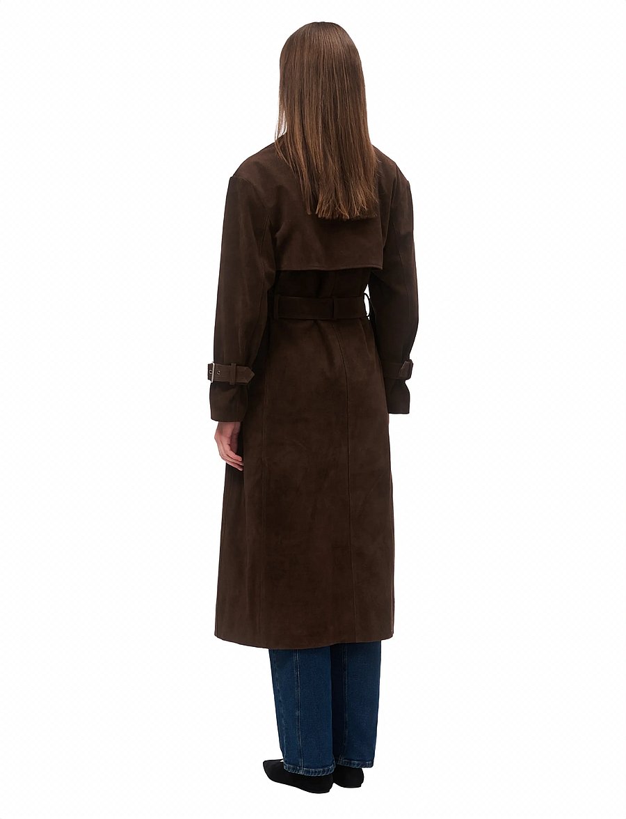 OW Collection - ZADE Trenchcoat - vihmamantlid - brown - 4