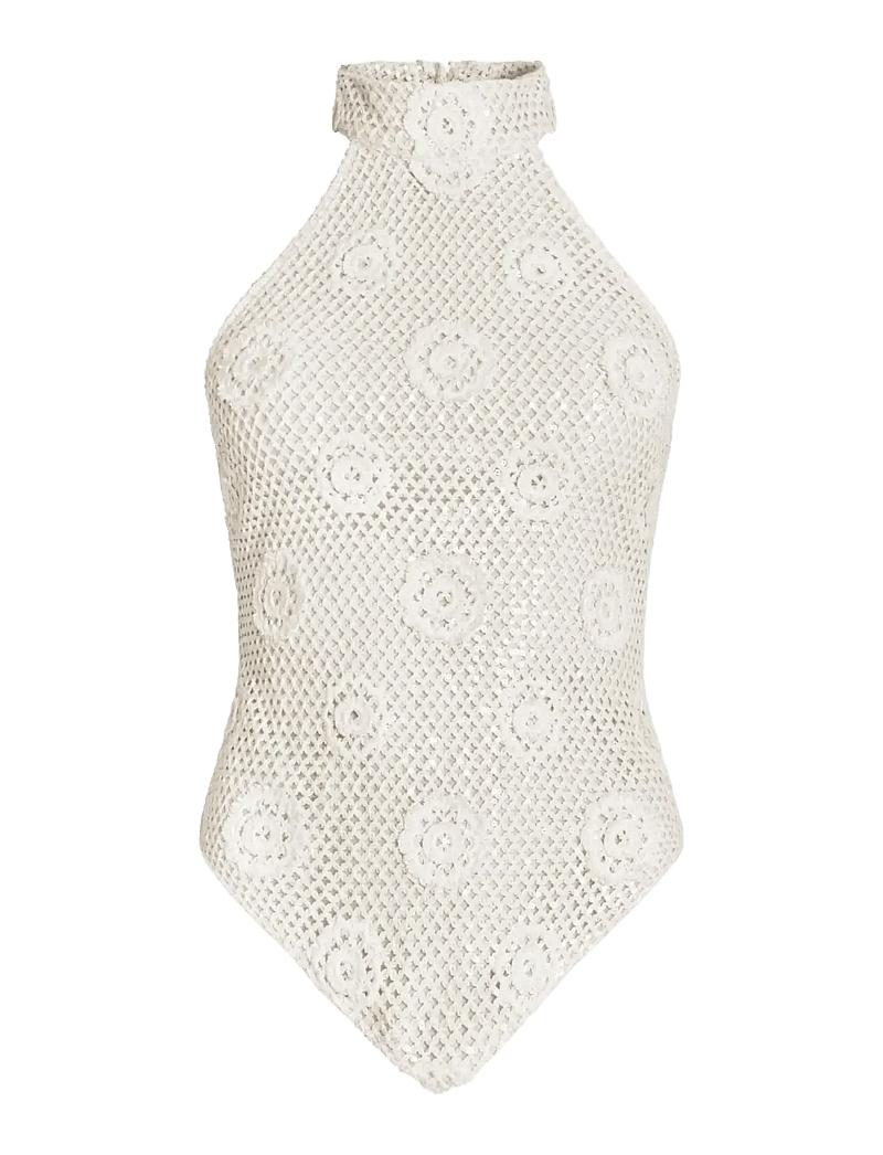 OW Collection - COLLETTE Top - ermalausir toppar - beige - 1