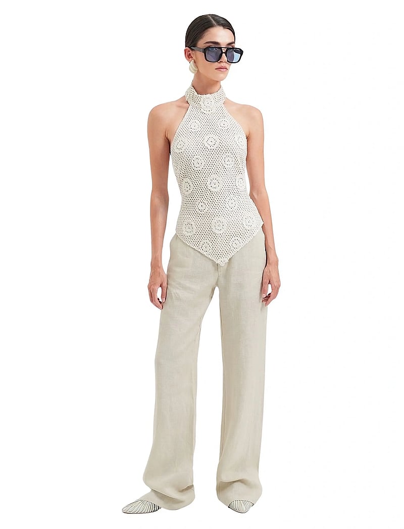 OW Collection - COLLETTE Top - ermalausir toppar - beige - 5