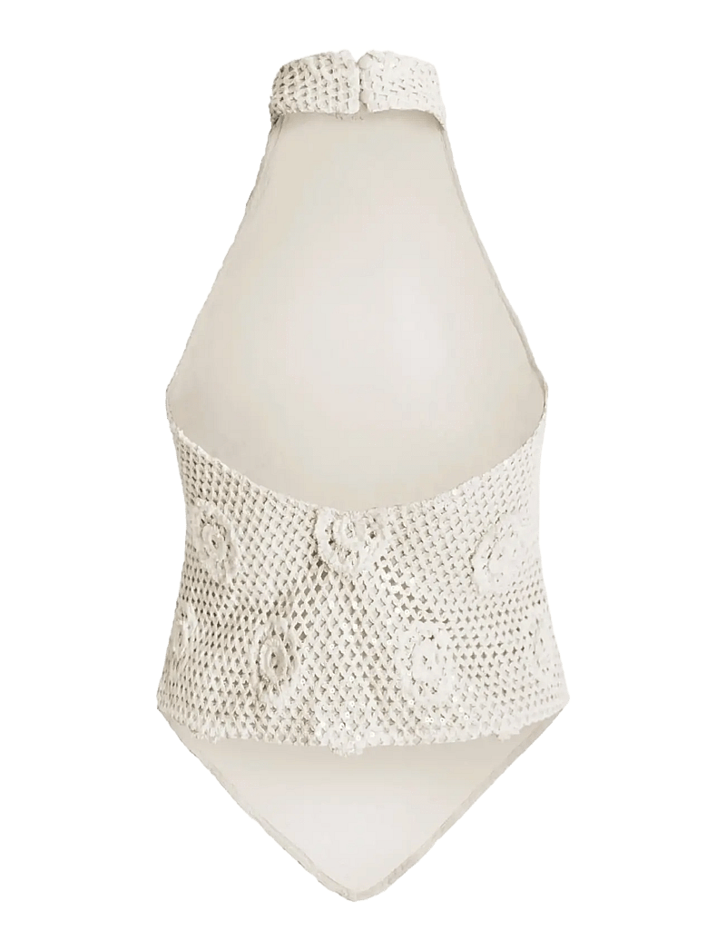 OW Collection - COLLETTE Top - ermalausir toppar - beige - 2