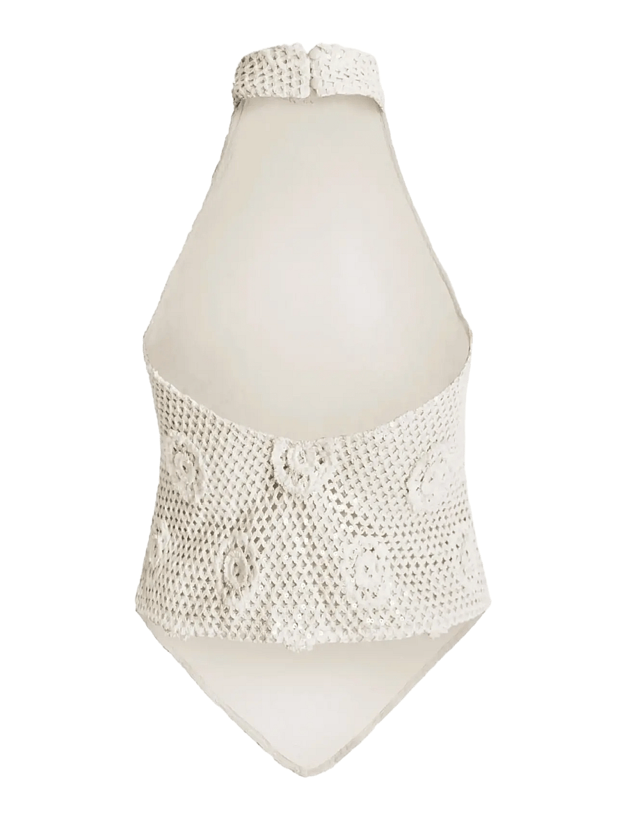 OW Collection - COLLETTE Top - ermalausir toppar - beige - 2