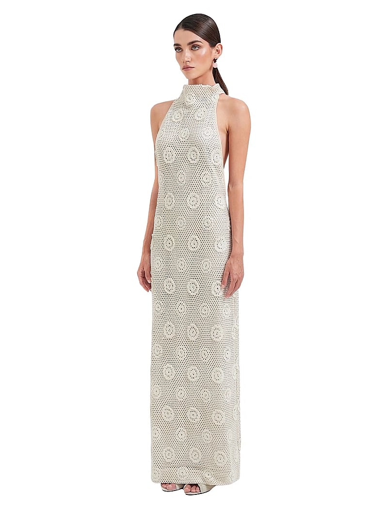 OW Collection - COLLETTE Maxi Dress - aftonklänningar - beige - 3