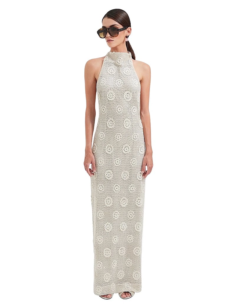 OW Collection - COLLETTE Maxi Dress - aftonklänningar - beige - 5