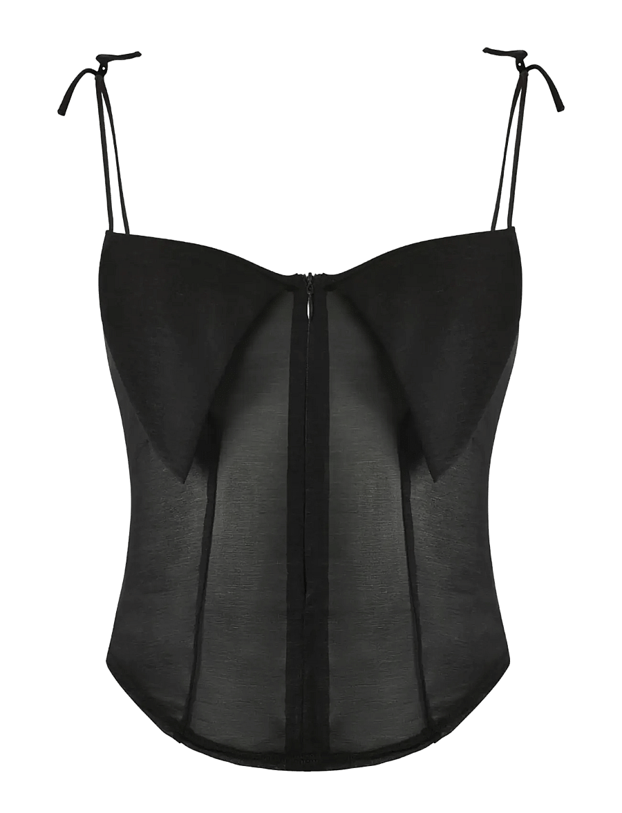 OW Collection - ASTRA Top - ermalausir toppar - black - 1