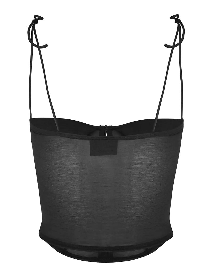 OW Collection - ASTRA Top - ermalausir toppar - black - 2