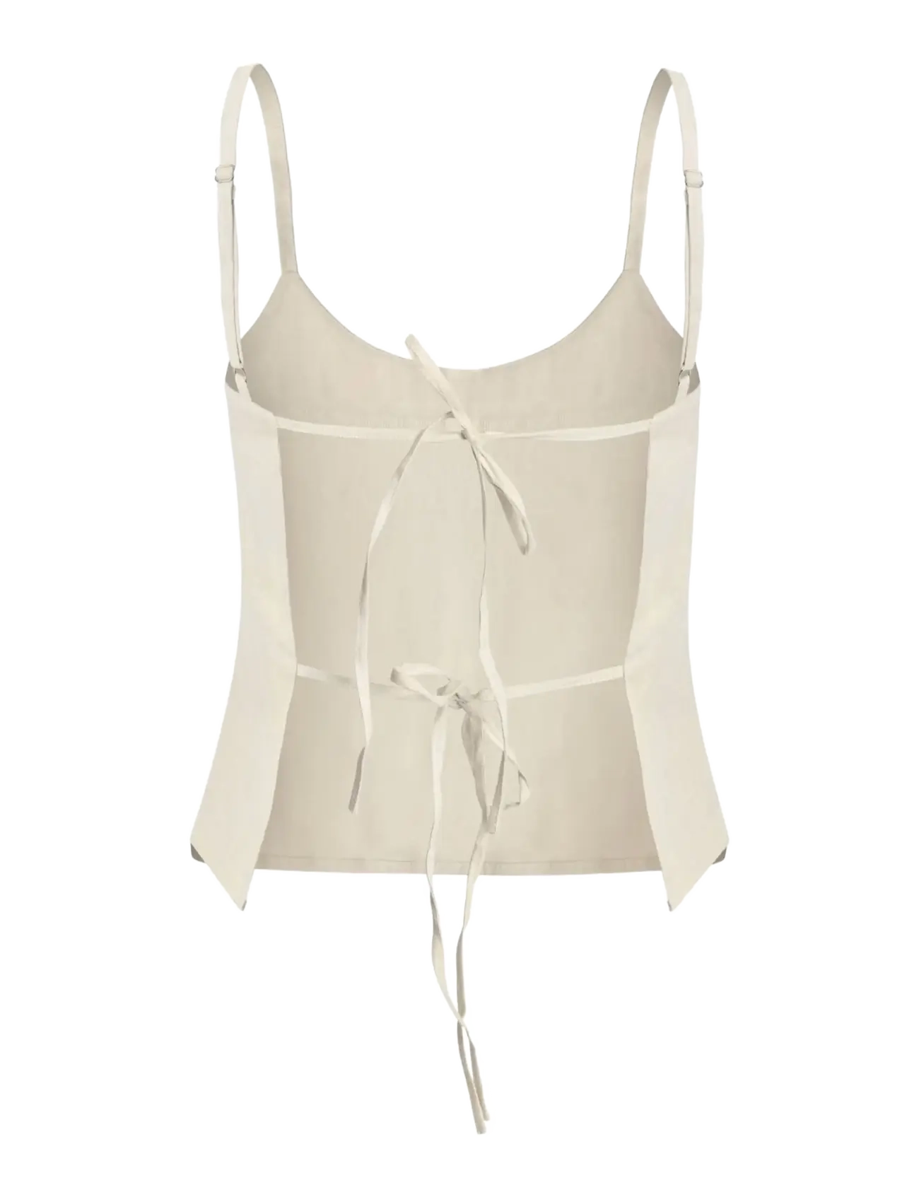 OW Collection - LUMA Tie Top - topid ja varrukateta alussärgid - beige - 2