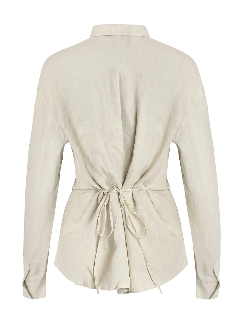 OW Collection - LUMA Shirt - linen shirts - beige - 2