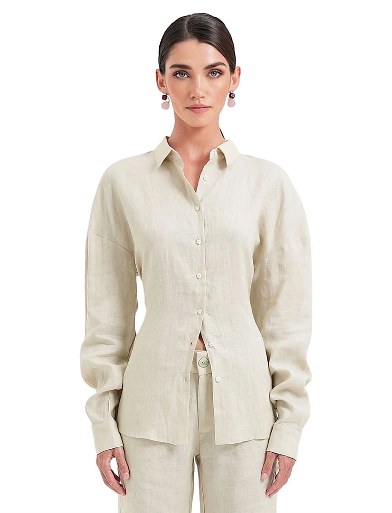OW Collection - LUMA Shirt - linen shirts - beige - 0