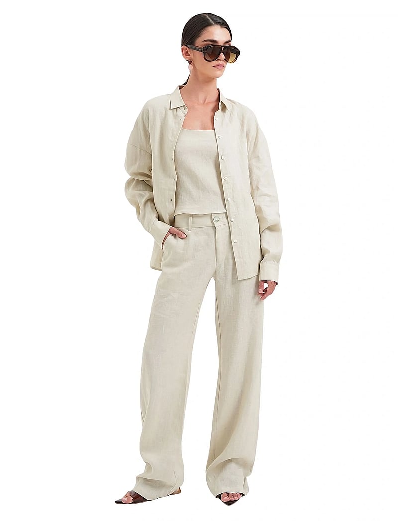 OW Collection - LUMA Shirt - linen shirts - beige - 5