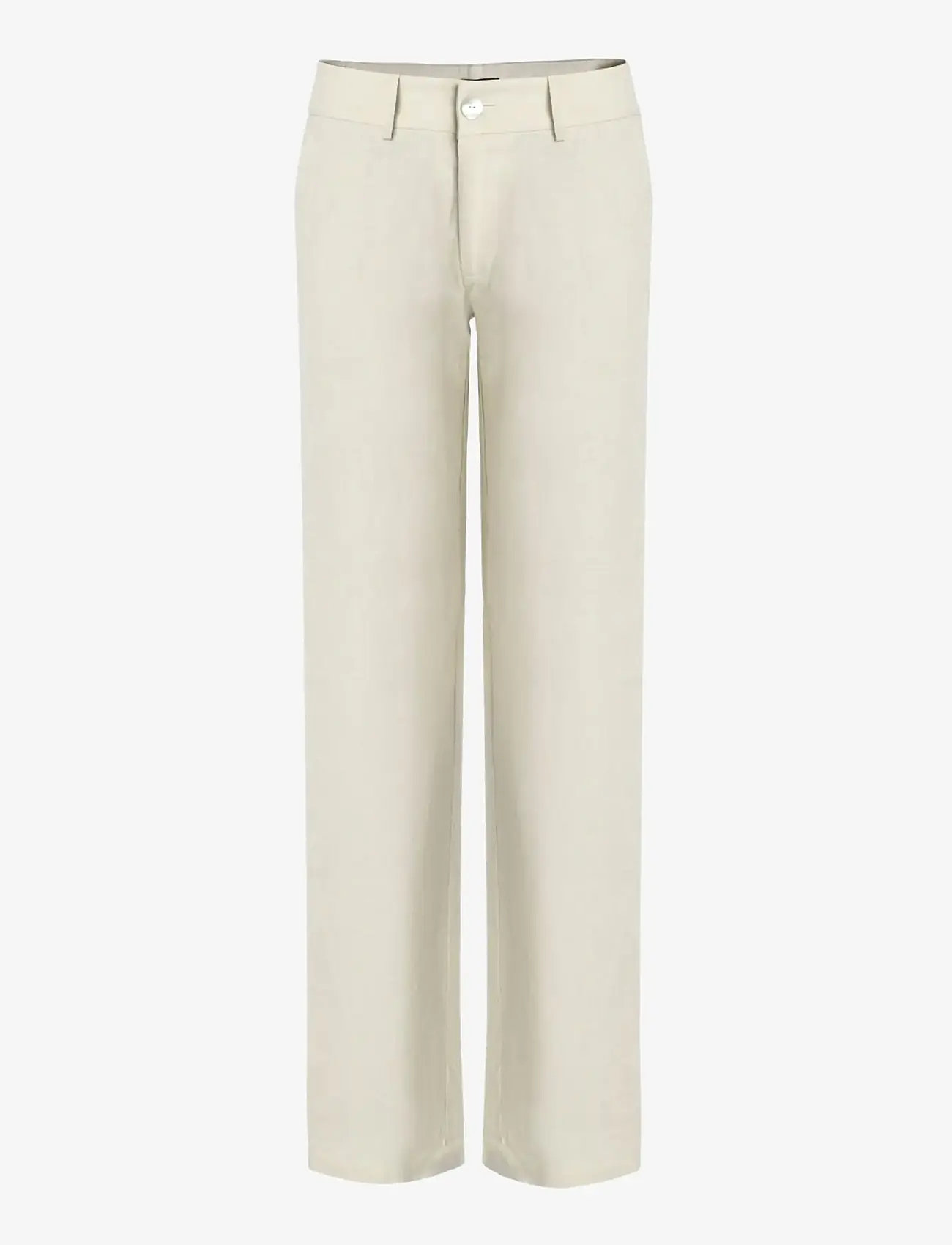 OW Collection - LUMA Pants - hørbukser - beige - 1