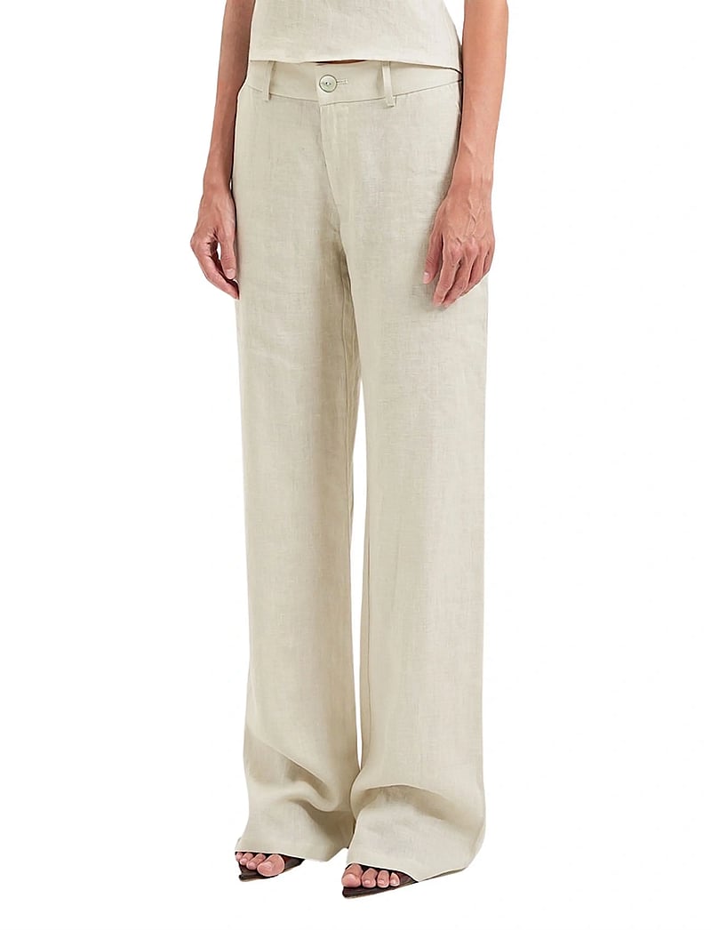 OW Collection - LUMA Pants - hørbukser - beige - 3
