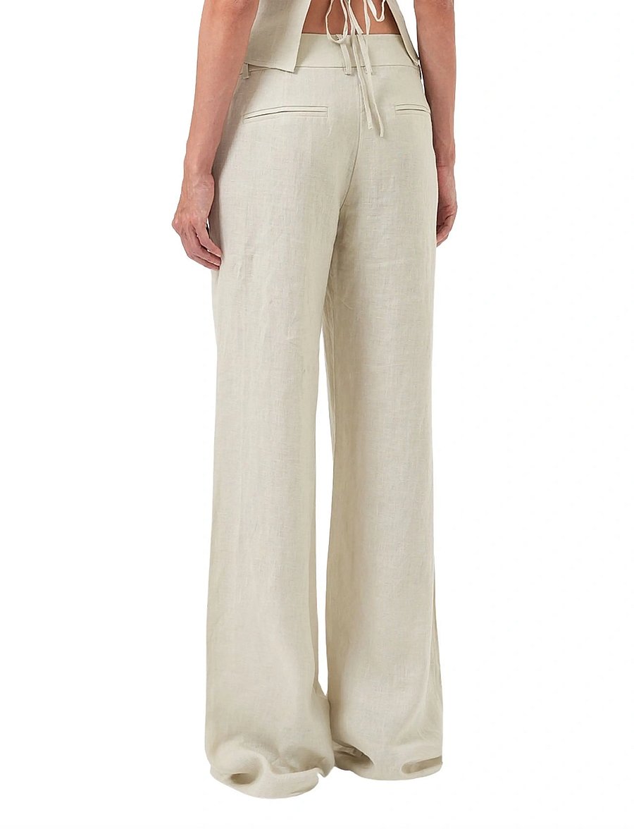 OW Collection - LUMA Pants - leinenhosen - beige - 4