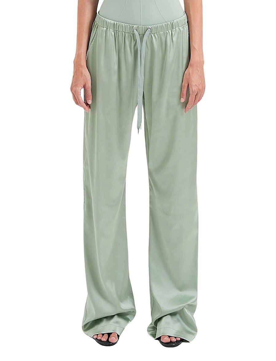 OW Collection - LEA Pants - sirge säärega püksid - green - 0