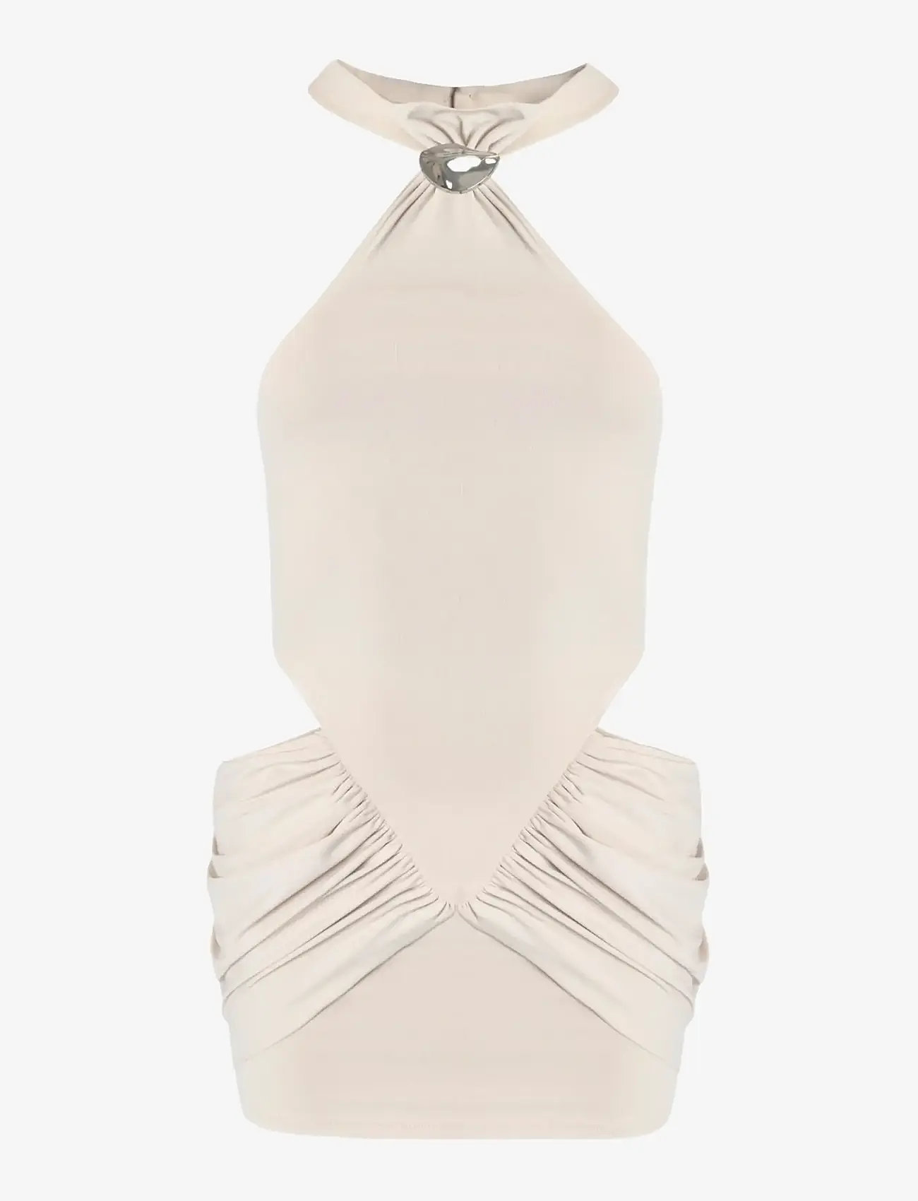 OW Collection - DIONE Mini Dress - cocktailkjoler - beige - 1