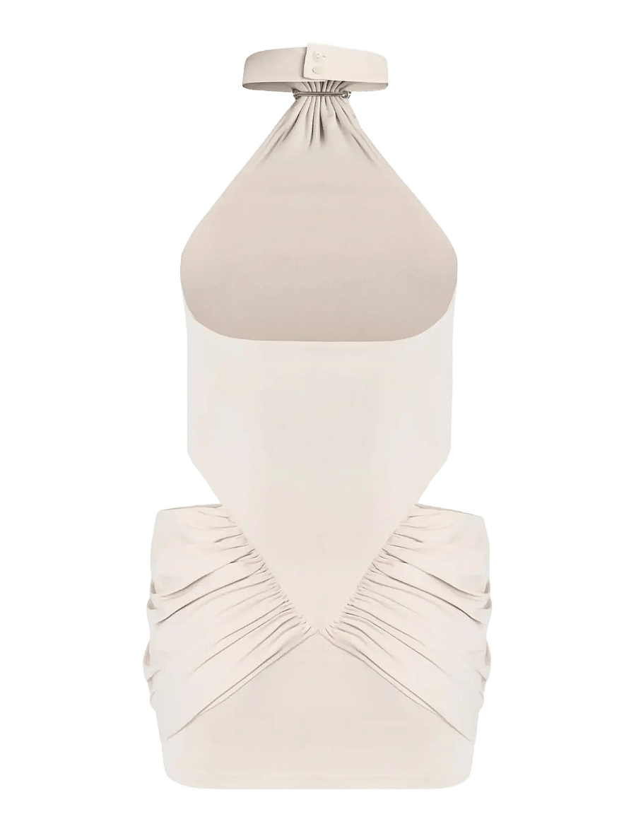 OW Collection - DIONE Mini Dress - kokteilikleidid - beige - 2