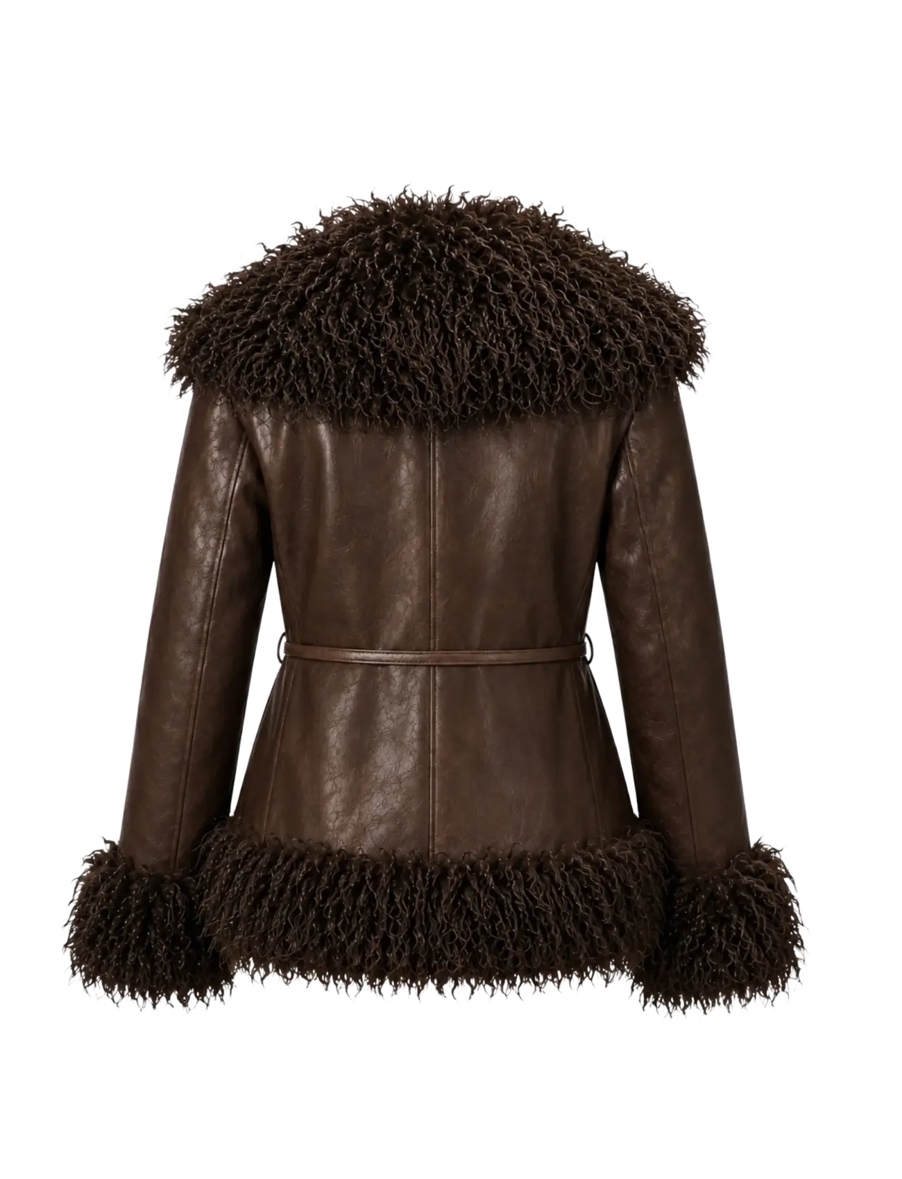 OW Collection - IDUN Faux Fur Jacket - kunstkarusnahk - brown mix - 2
