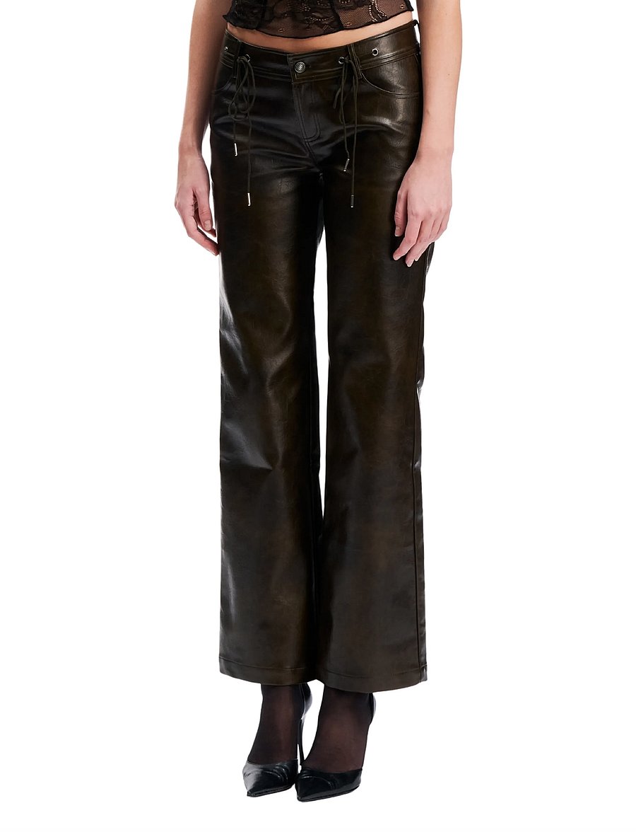 OW Collection - KAYA Pants - hose mit geradem bein - tobacco brown - 3