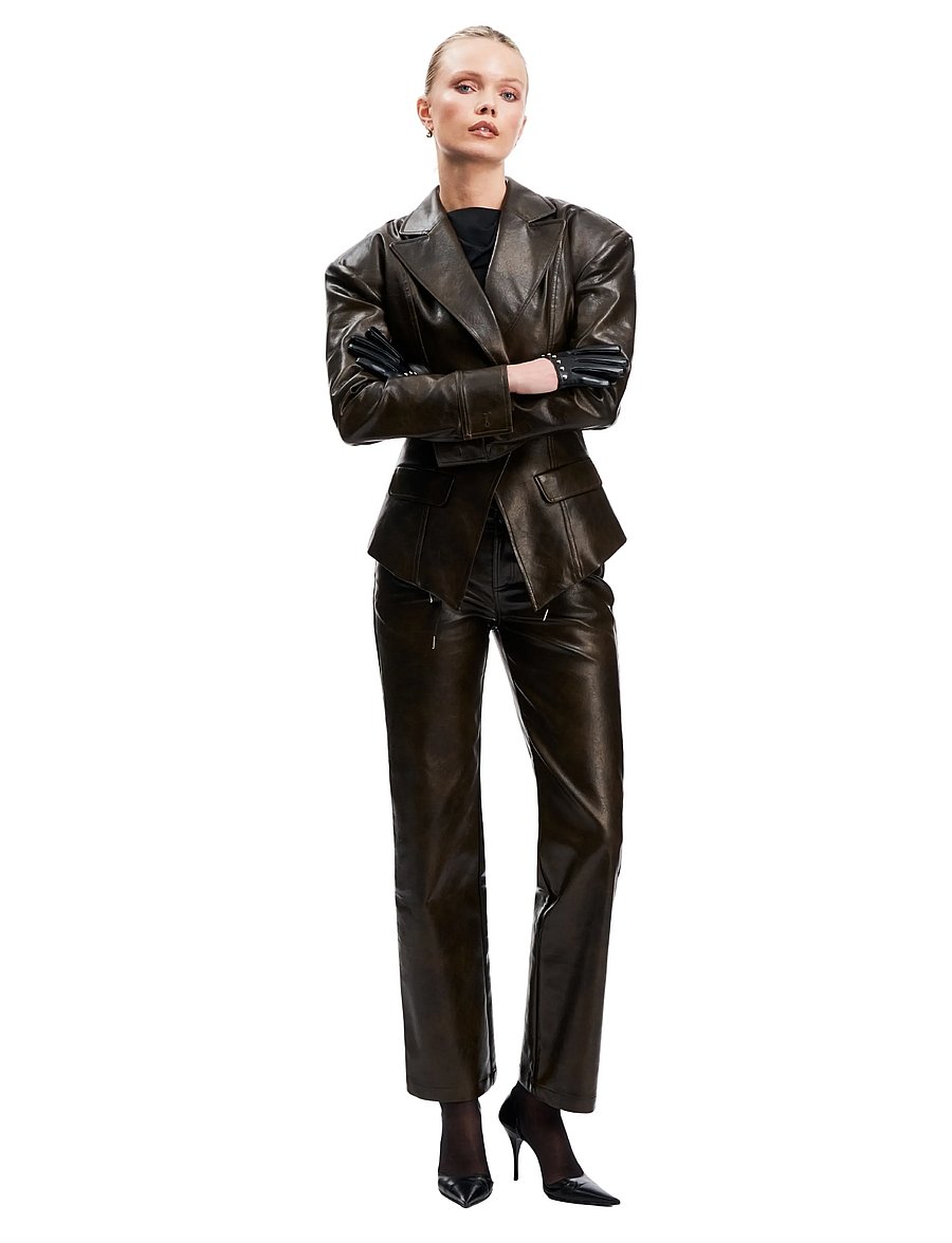 OW Collection - KAYA Pants - hose mit geradem bein - tobacco brown - 5