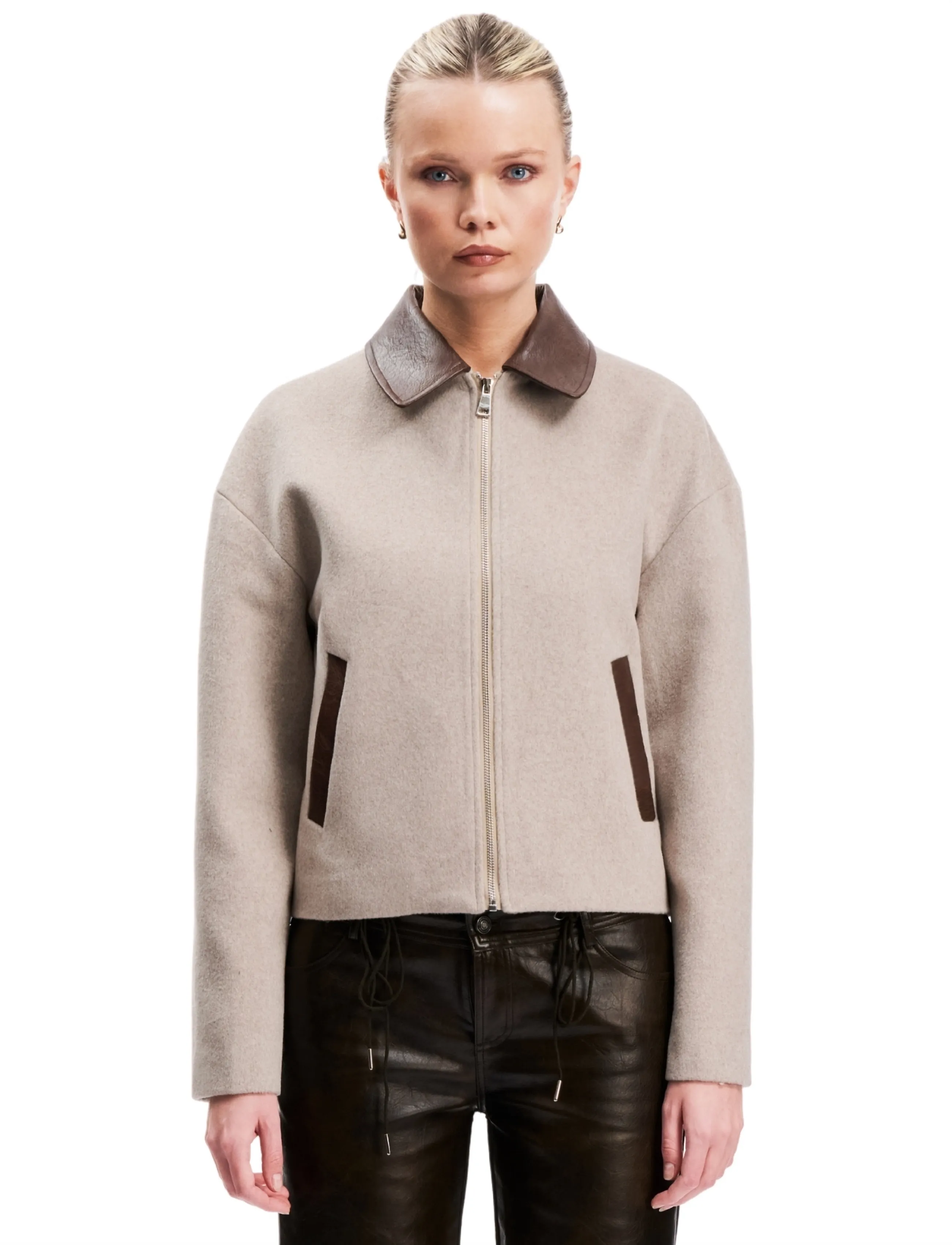 OW Collection ODA Wool Jacket - Jackets & Coats - GREY / grey