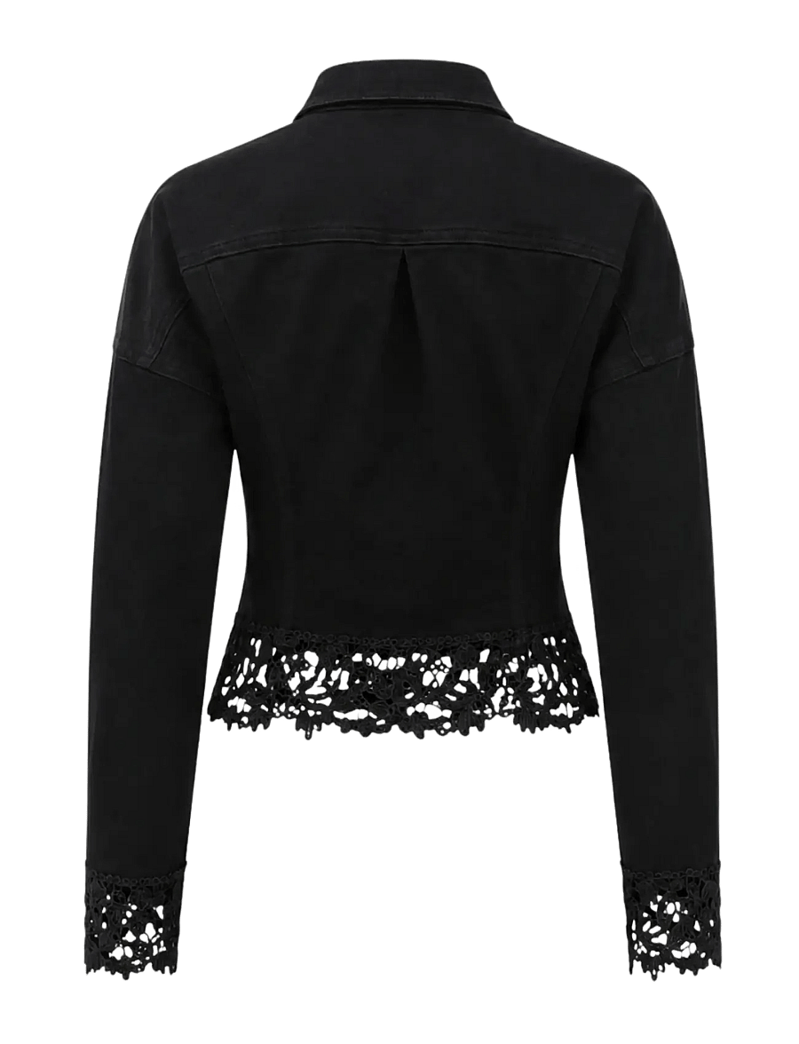 OW Collection - ELDORA Denim Shirt - black - 2