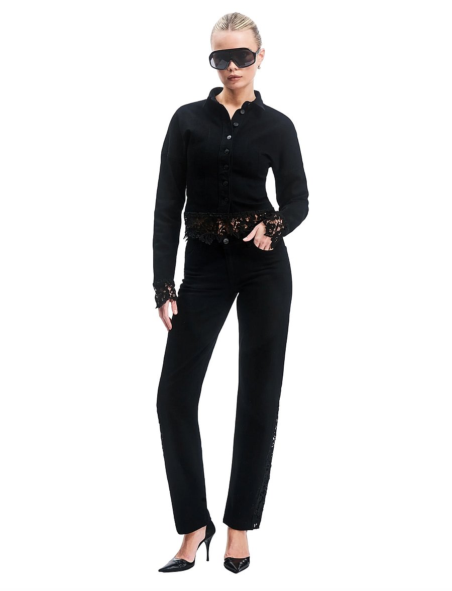 OW Collection - ELDORA Denim Shirt - black - 5