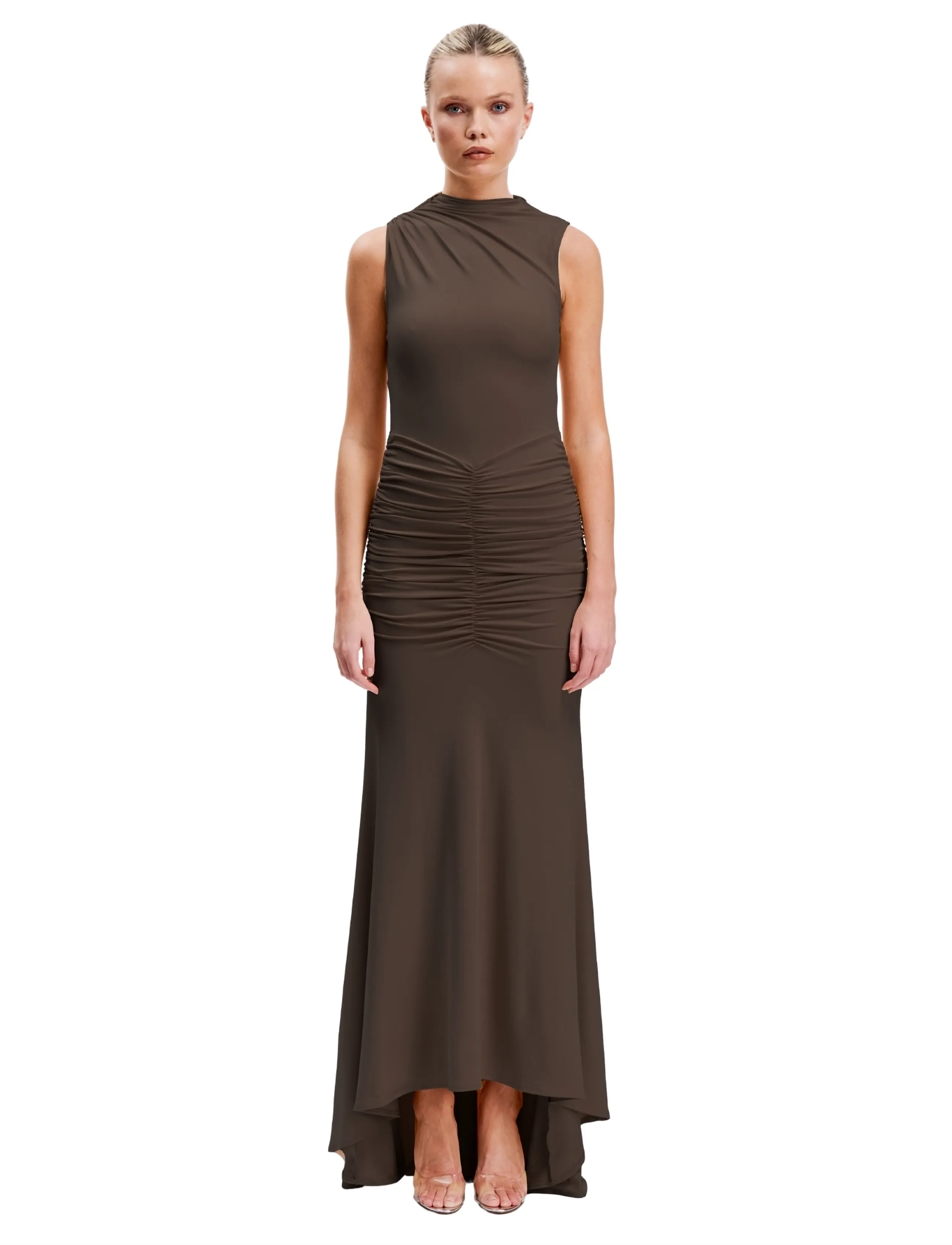 OW Collection ELINA Maxi Dress - Kleider - CHOCOLATE BROWN / brown