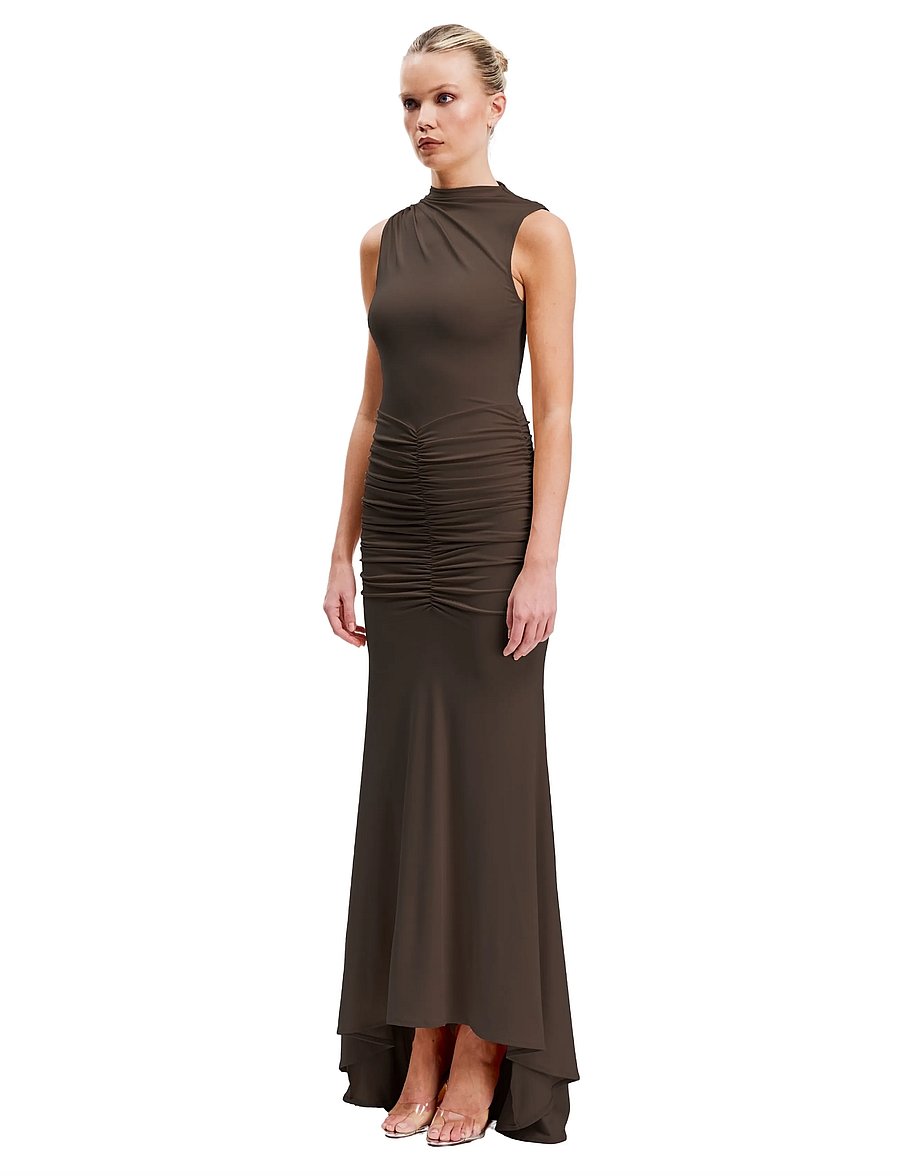 OW Collection - ELINA Maxi Dress - chocolate brown - 3