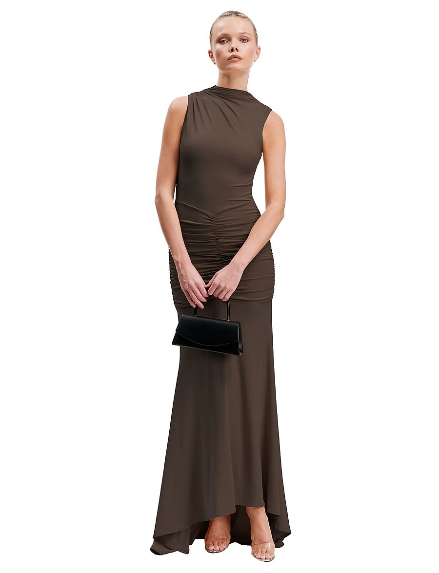 OW Collection - ELINA Maxi Dress - chocolate brown - 5