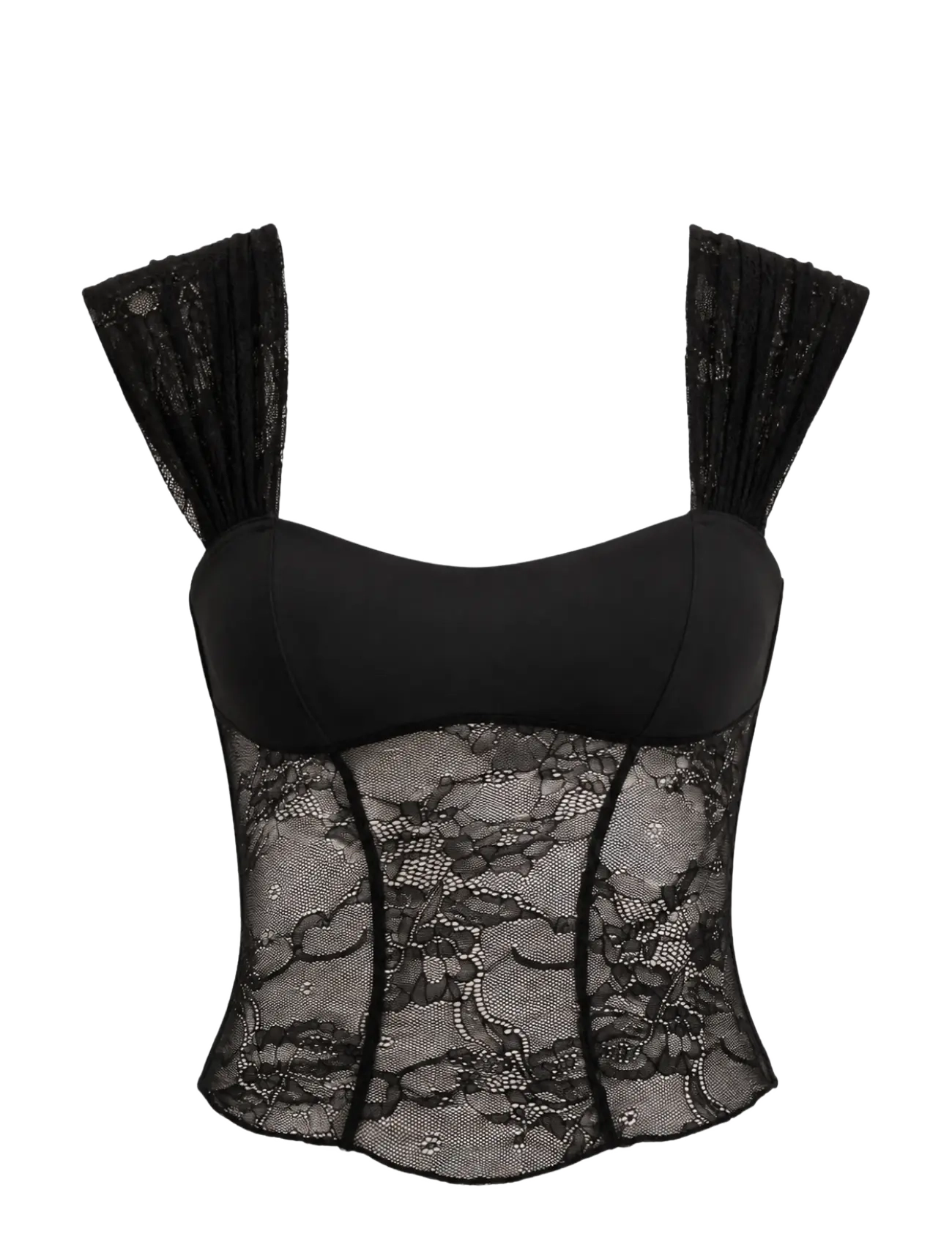 OW Collection - VILDA Lace Top - black - 1