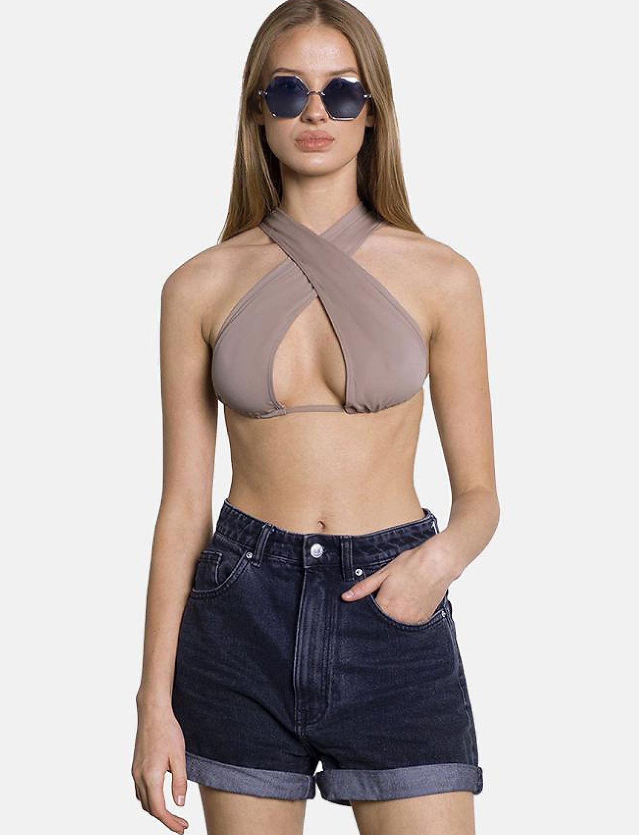 OW Collection - HAWAII Bikini Top - tobacco brown - 3