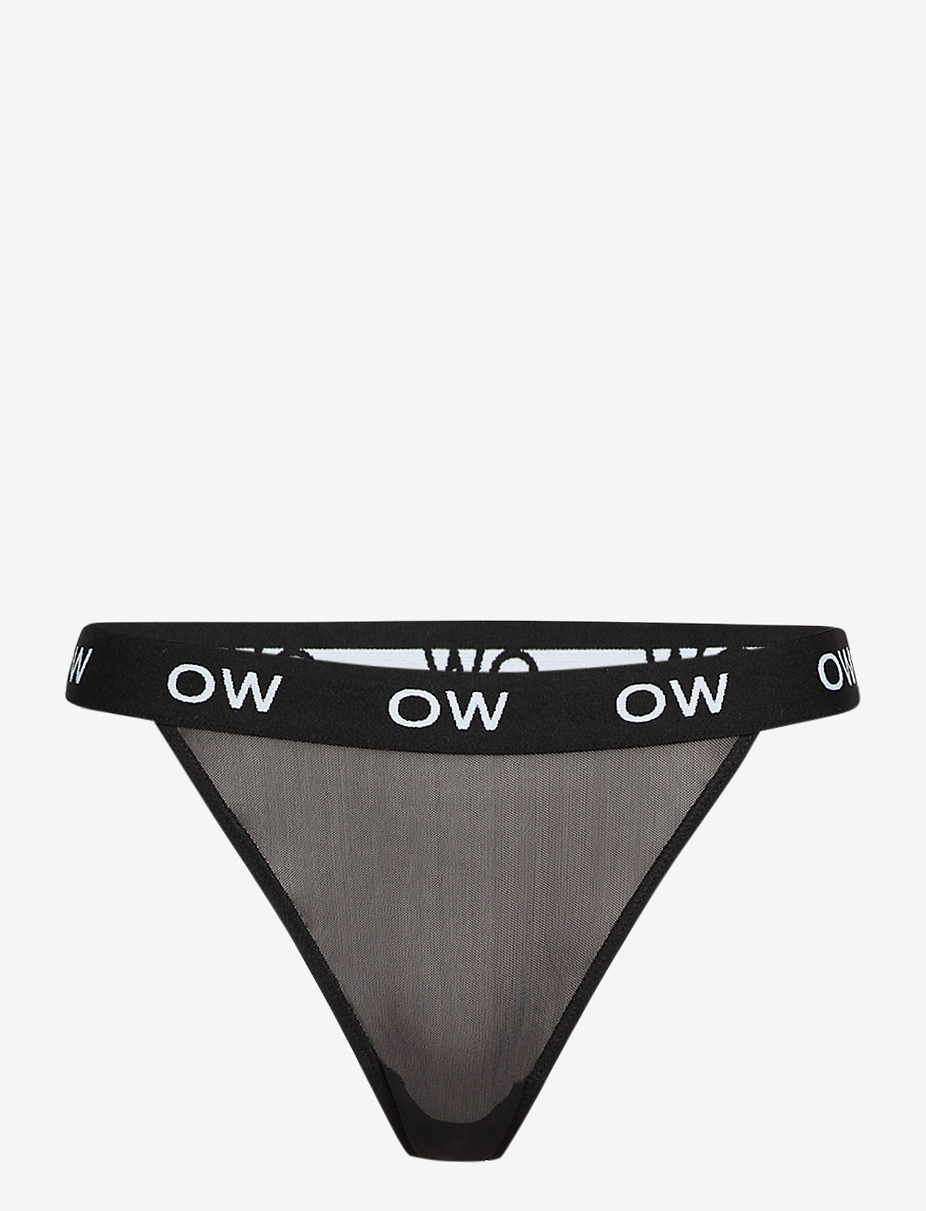 OW Collection - ARIA logo Thong - black caviar - 1