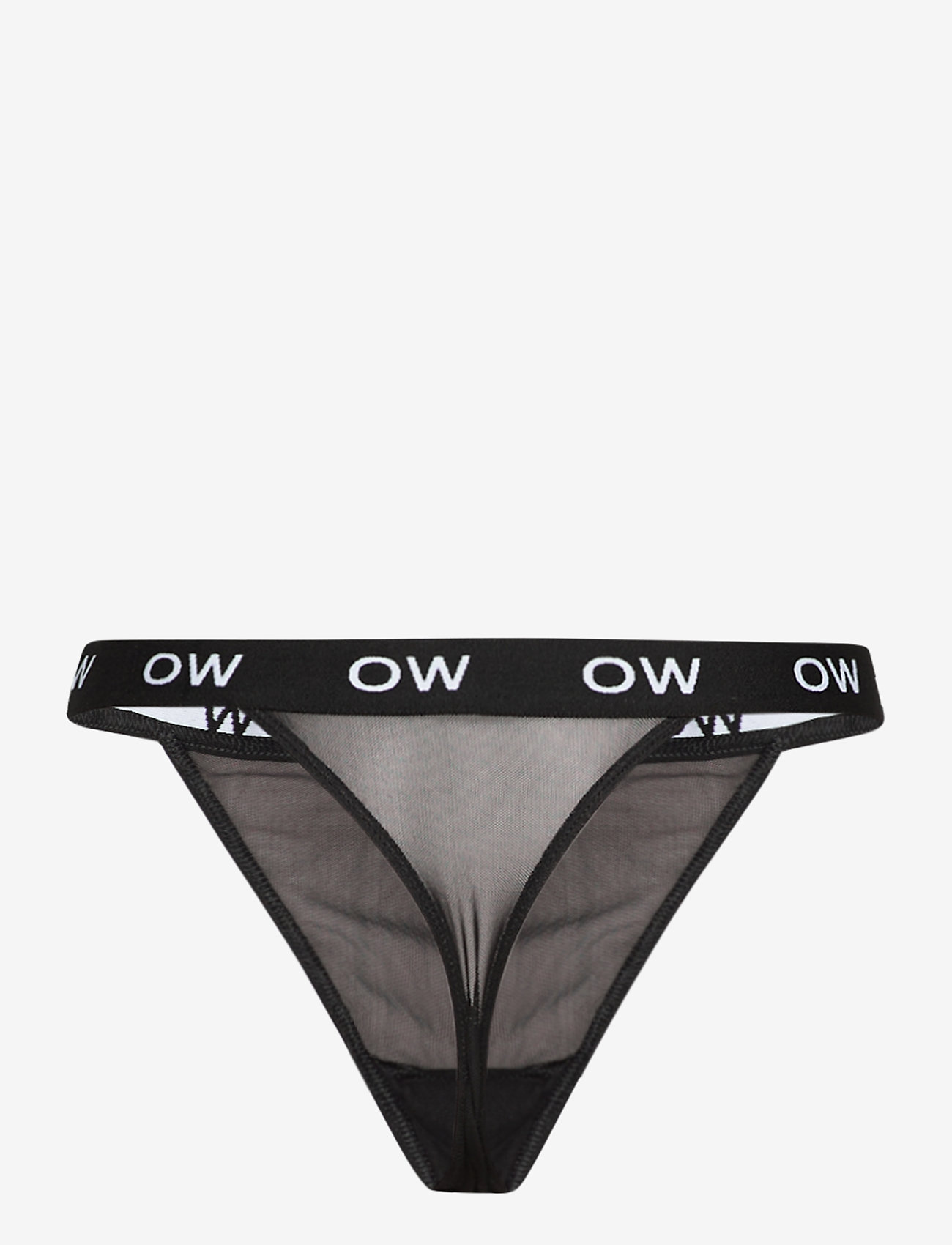 OW Collection - ARIA logo Thong - black caviar - 1