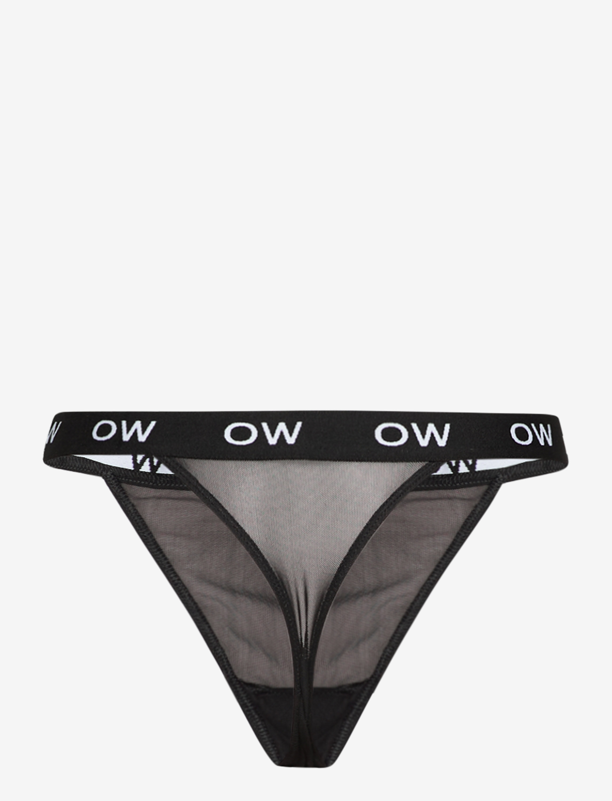 OW Collection - ARIA logo Thong - black caviar - 2