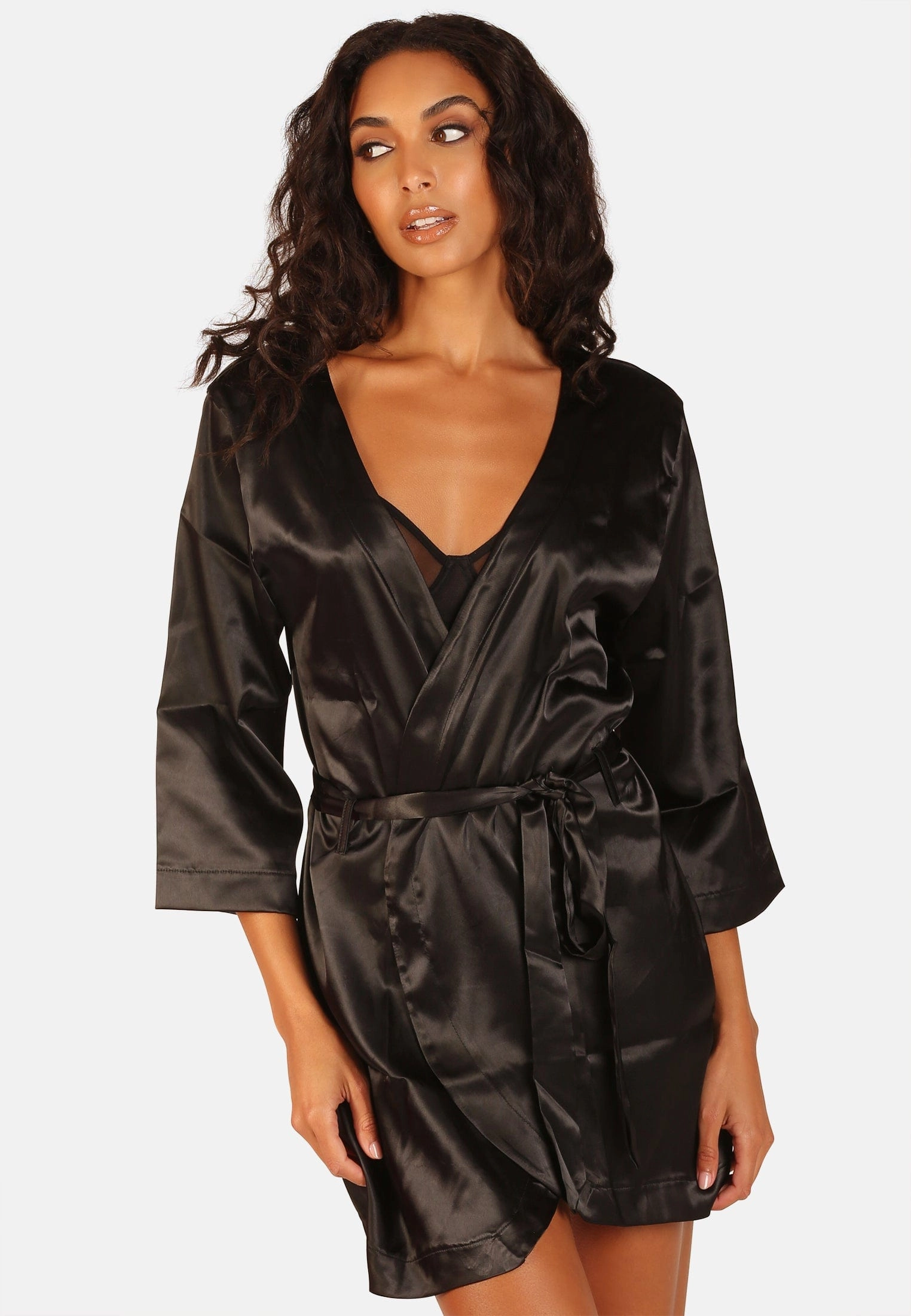 OW Collection - CANDICE Kimono - black caviar - 3