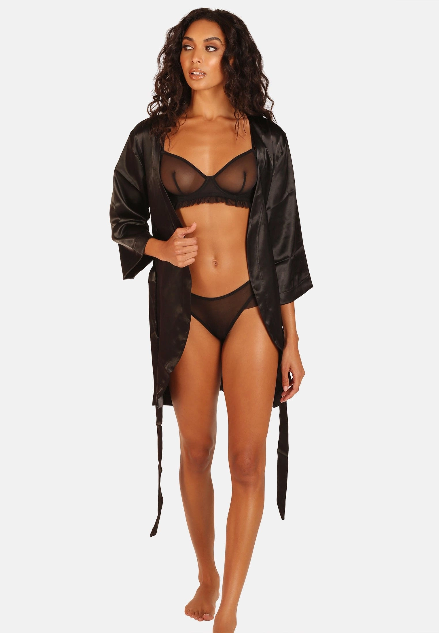 OW Collection - CANDICE Kimono - black caviar - 4