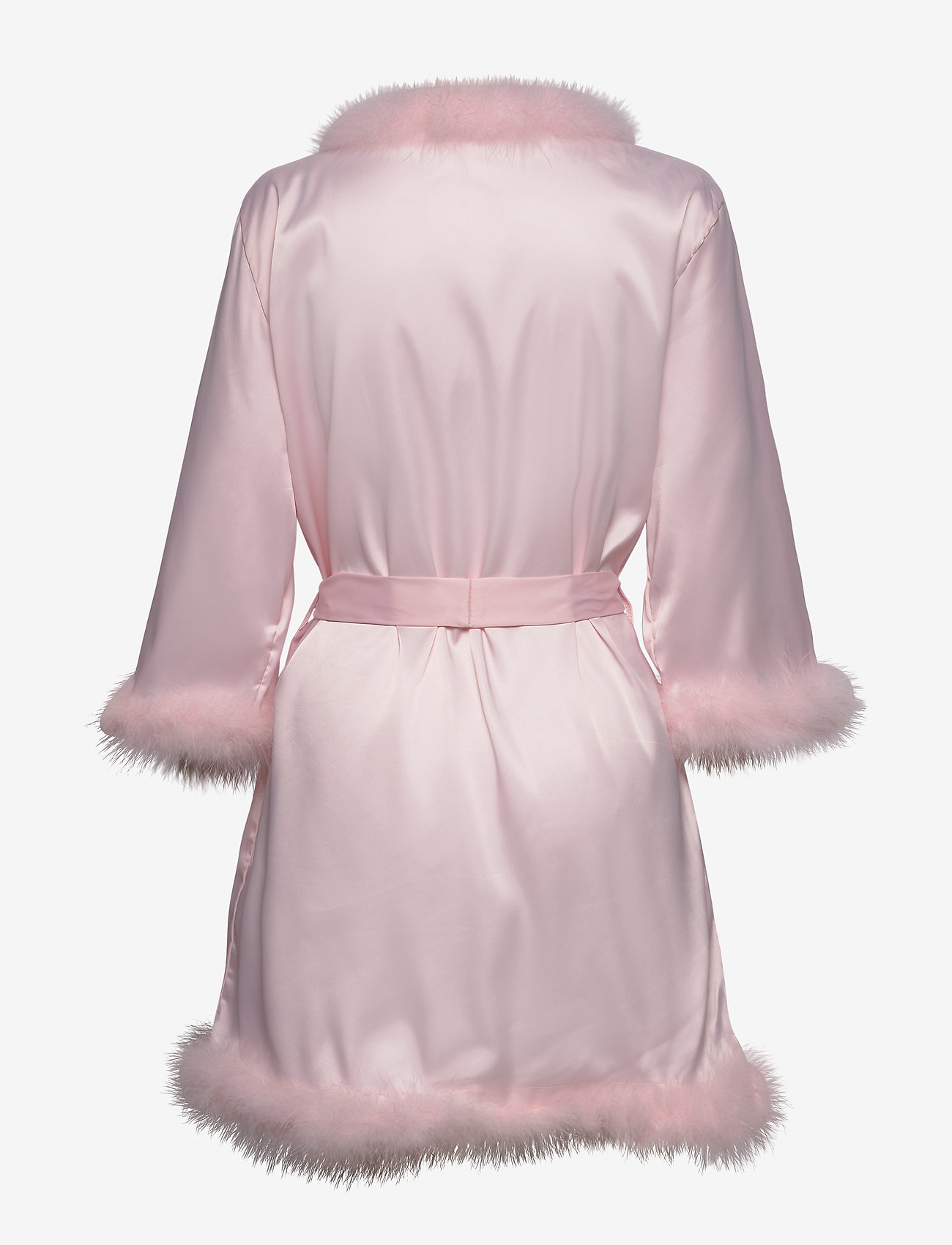 OW Collection - CANDICE Feather Kimono - dusty pink - 1